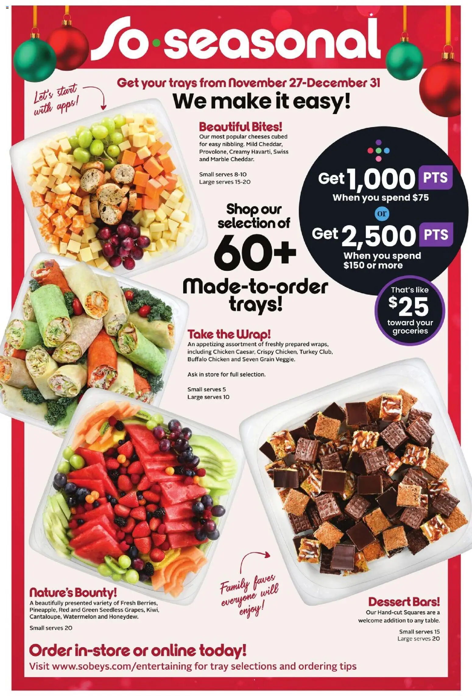 Sobeys flyer valid from 27.11.2025 | Page: 18 | Products: Turkey, Chicken