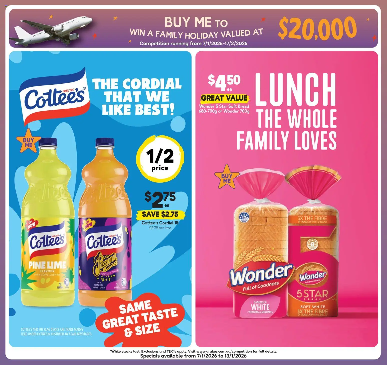 Drakes catalogue - valid from 07.01.2026 | Page: 3 | Products: Bread, Lime, Device