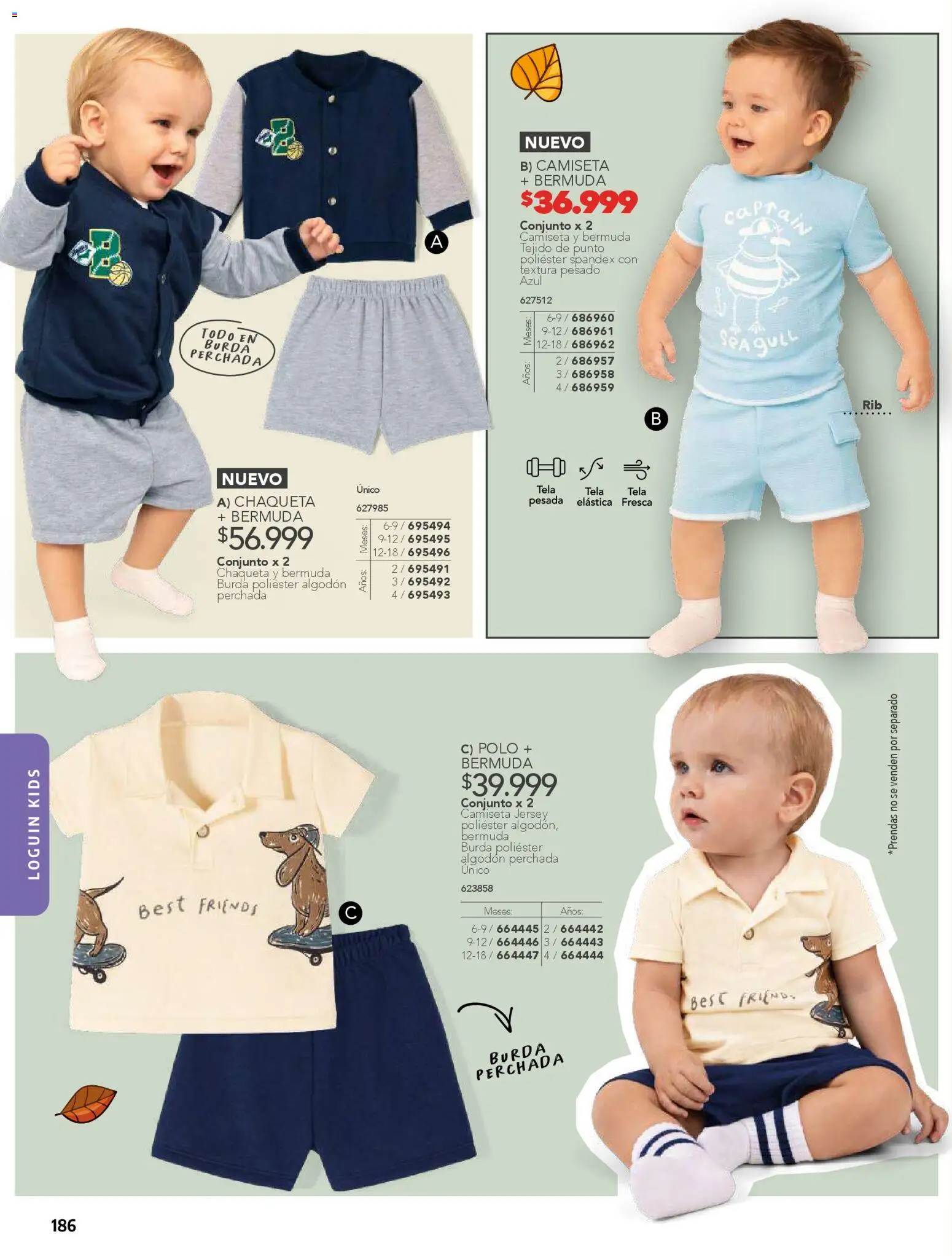 Pacifika revista - valida desde el 01.02.2026 | Página: 186 | Productos: Algodón, Bermuda, Conjunto, Chaqueta