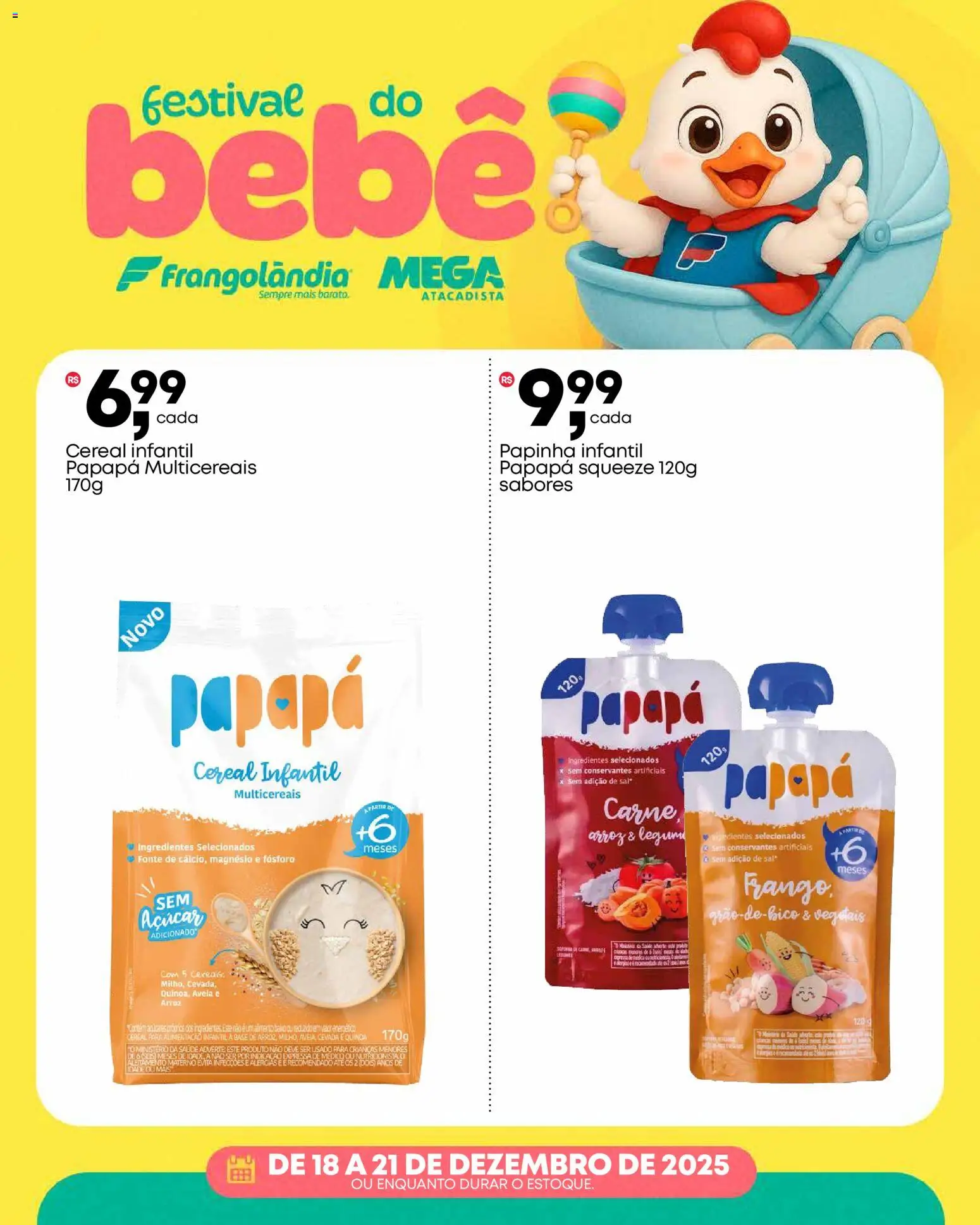 Frangolândia Folheto - válido de 18.12.2025 | Página: 3 | Produtos: Fósforo, Arroz, Base, Sal