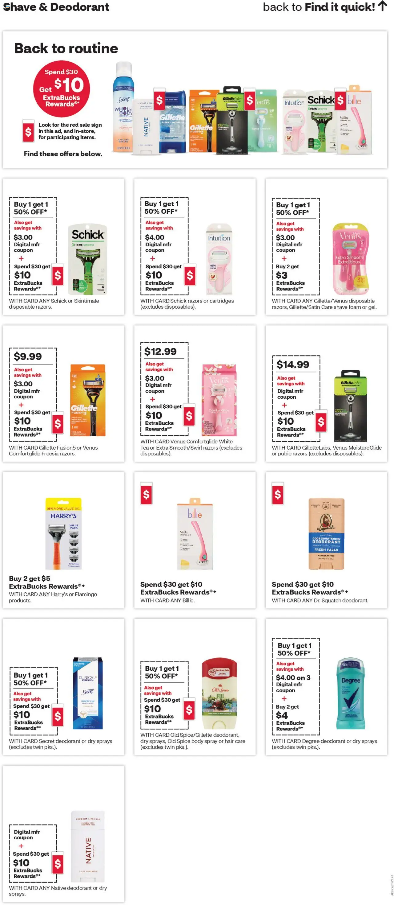 CVS Pharmacy Weekly Ad - NY - valid from 03.08.2025 | Page: 14 | Products: Deodorant, Tea, Starter