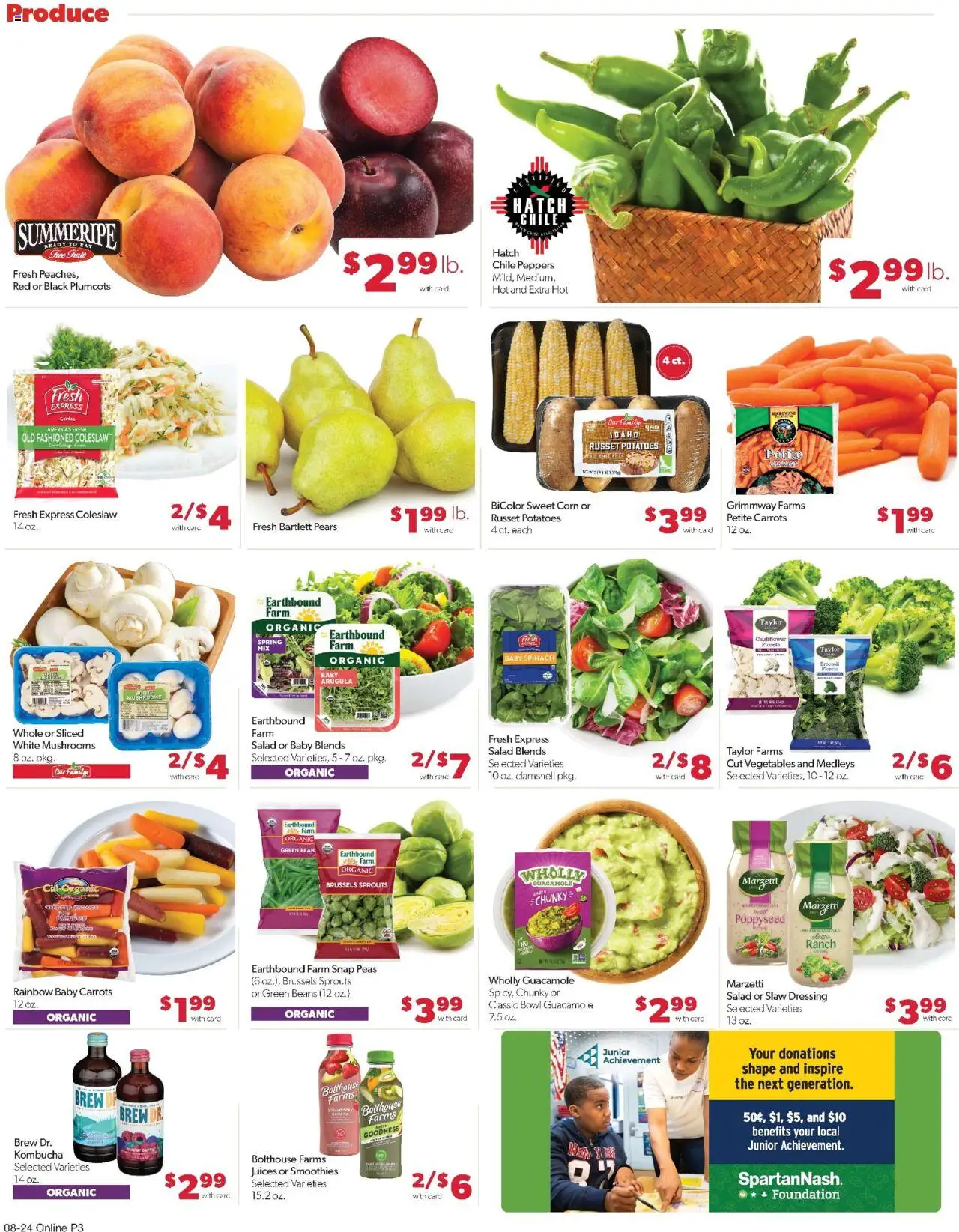 Family Fare Weekly Ad - NE - valid from 24.08.2025 | Page: 7 | Products: Broccoli, Brussels Sprouts, Salad, Potatoes