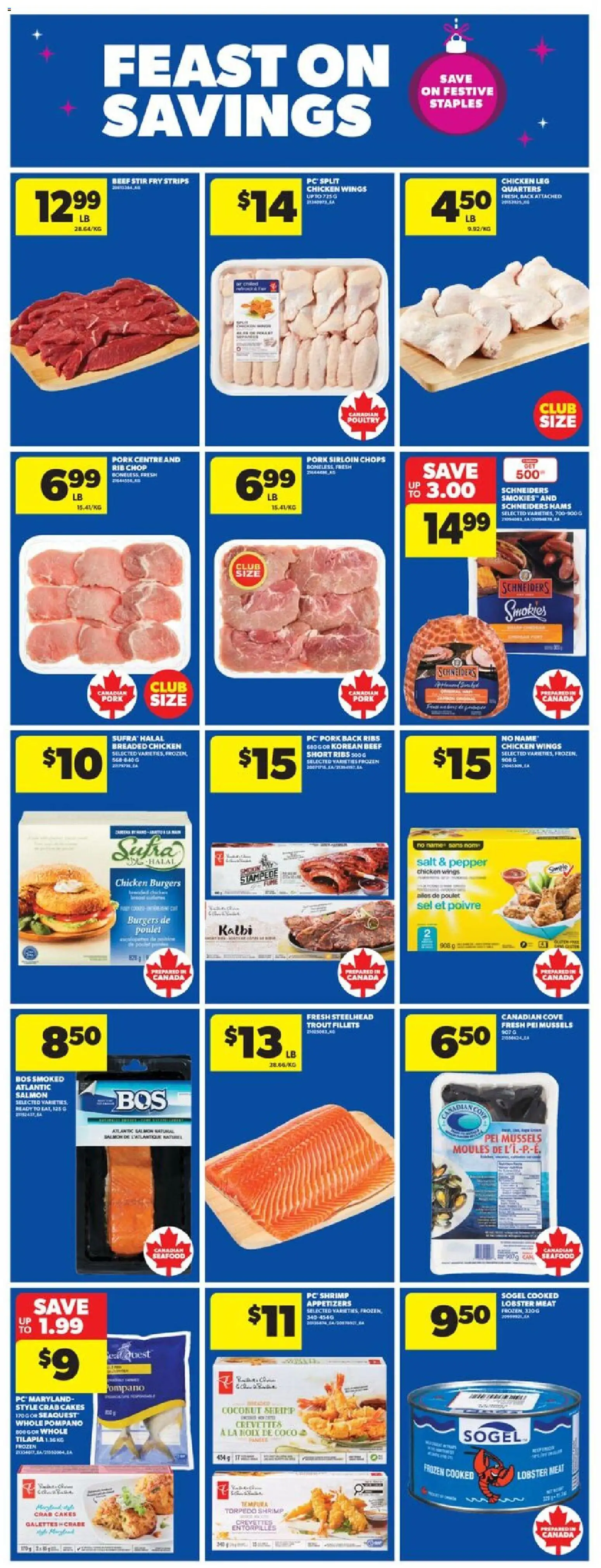 Real Canadian Superstore flyer valid from 27.11.2025 | Page: 13 | Products: Beef, PC, Chicken, Pork