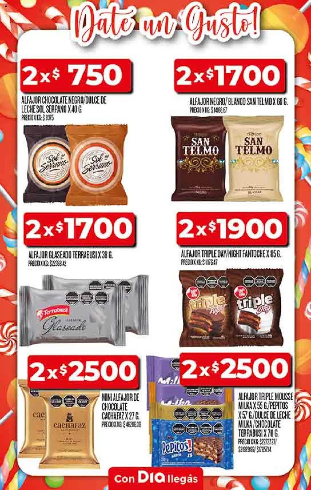 Supermercado DIA Ofertas │ válido desde el 06.08.2025 | Página: 40 | Productos: Dulce de leche, Leche, Chocolate, Alfajor
