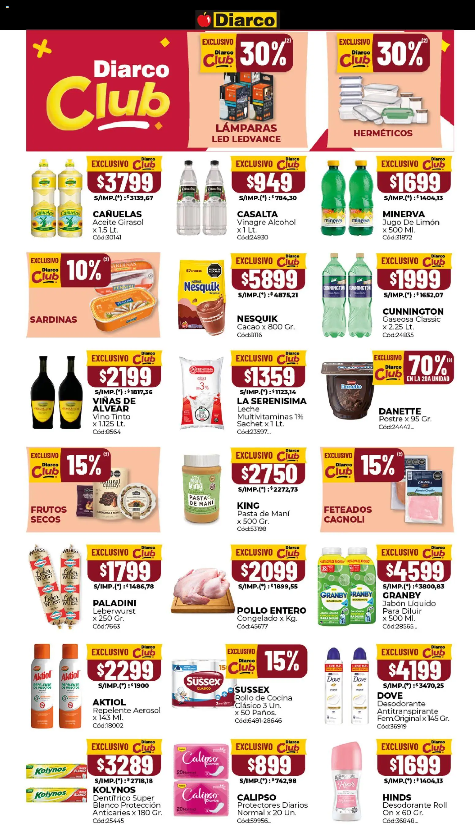 Diarco ofertas │ válido desde el 10.11.2025 | Página: 11 | Productos: Repelente, Vinagre, Leche, Protectores diarios