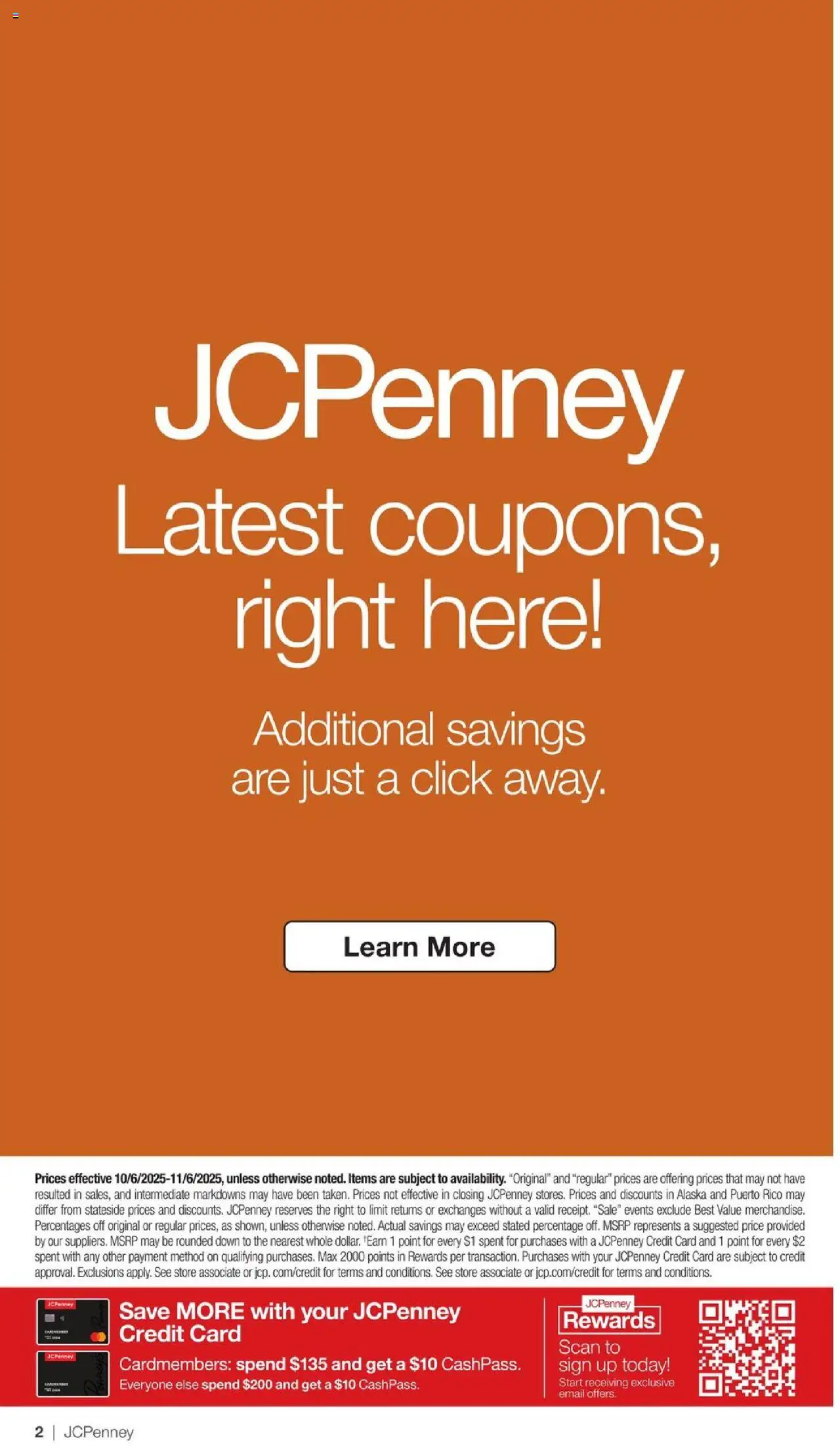 JCPenney Semi-Annual Home Sale - valid from 06.10.2025 | Page: 44
