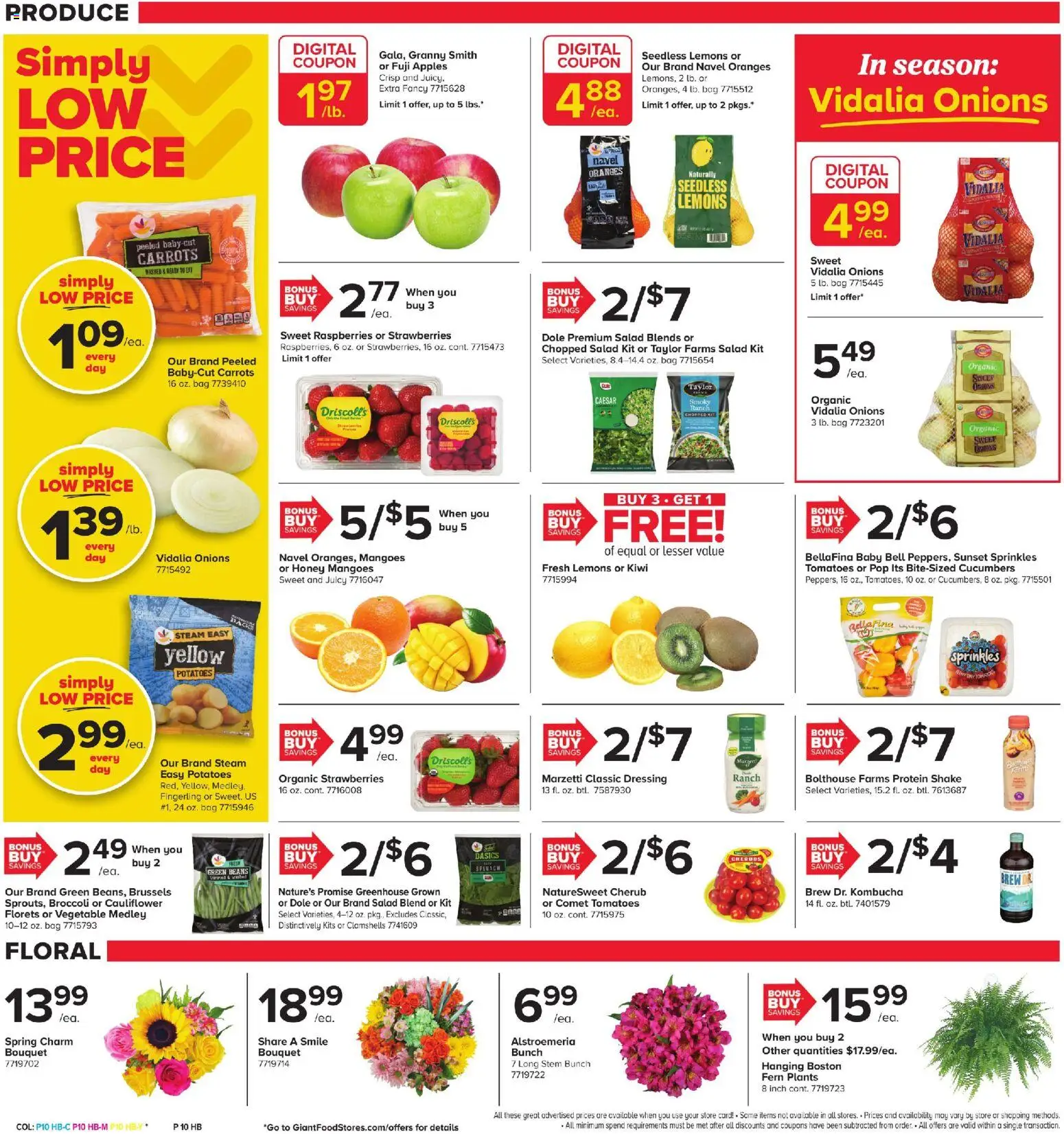 Giant Weekly Ad - valid from 24.04.2026 | Page: 8 | Products: Oranges, Tomatoes, Potatoes, Bag
