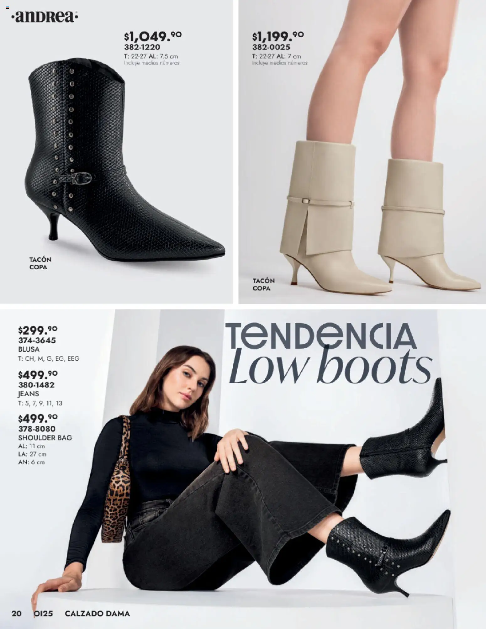 Nuevas ofertas de Andrea válidas en toda la República Mexicana desde el 24.08.2025. ¡Encuentra las mejores ofertas en Andrea - Catálogo Calzado Dama! | Página: 20 | Productos: Blusa