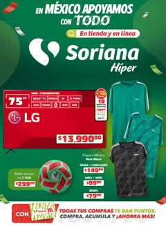 Vista previa de Soriana En México apoyamos con todo Híper Nacional, nuevo folleto de la tienda, válido en México a partir del 26.03.2026