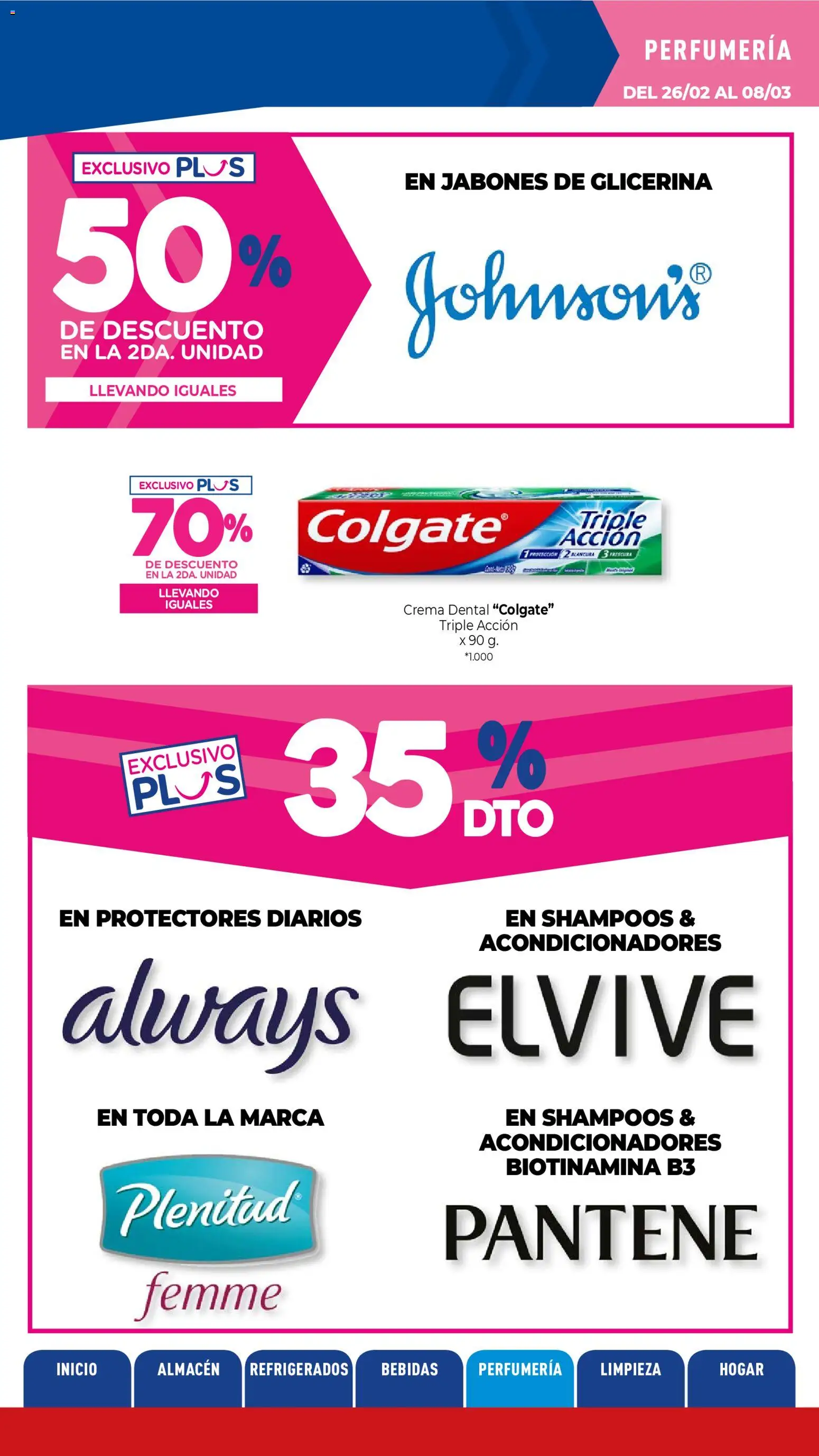 La Anonima catálogo │ válido desde el 26.02.2026 | Página: 31 | Productos: Protectores diarios, Crema