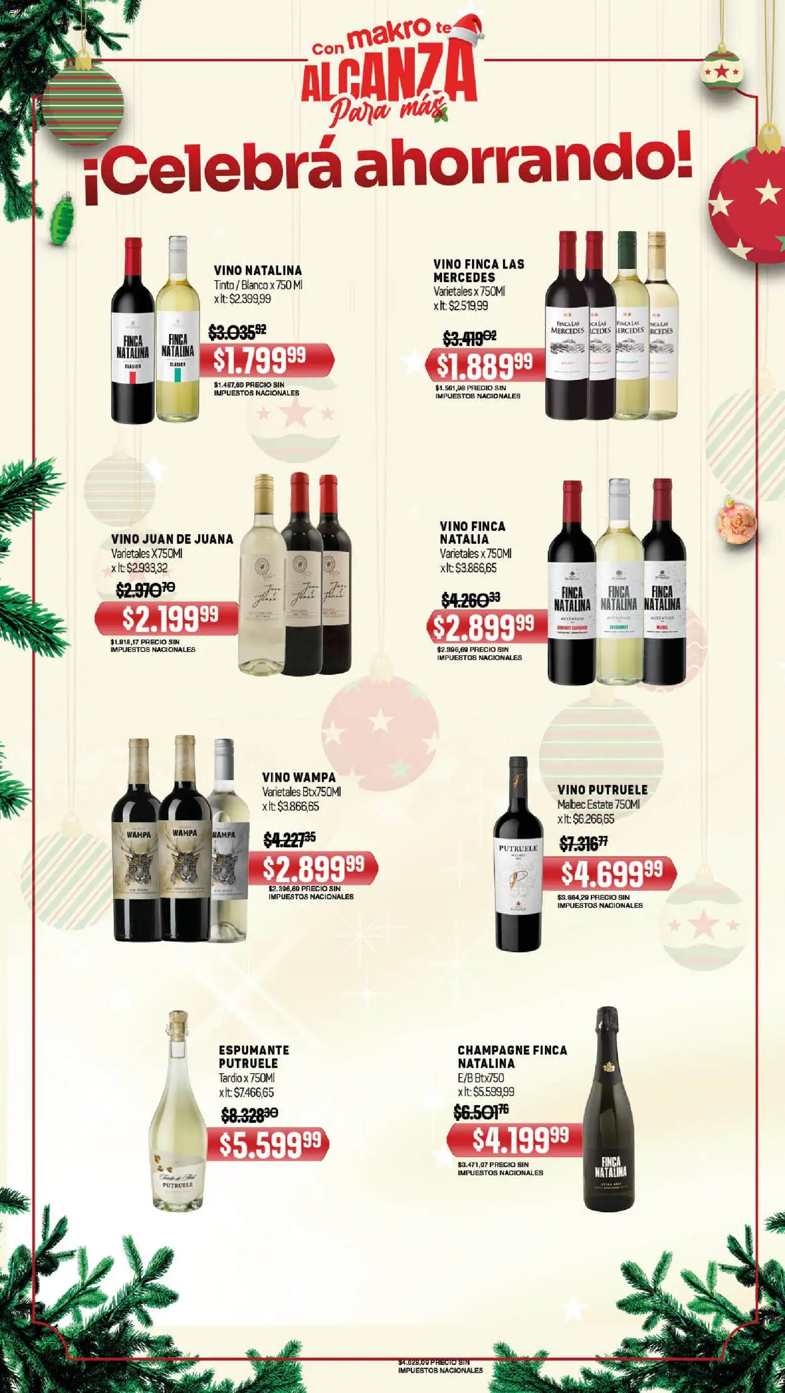 Makro ofertas │ válido desde el 18.12.2025 | Página: 7 | Productos: Champagne, Vino, Té