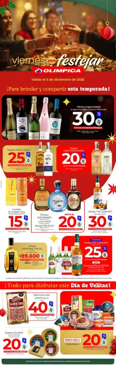 Olímpica - Viernes para festejar -  Vista previa de la revista de la tienda Olímpica valido desde el 05.12.2025