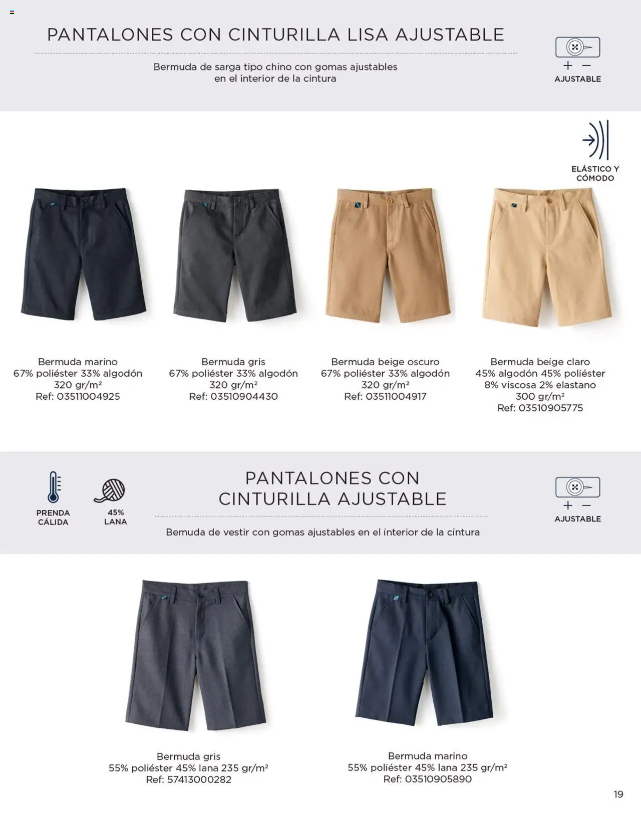 Nuevas ofertas de El Corte Inglés válidas en toda la República Mexicana desde el 04.04.2025. ¡Encuentra las mejores ofertas en El Corte Inglés catálogo Colección Uniformes 2024! | Página: 19 | Productos: Pantalones, Algodón, Bermuda