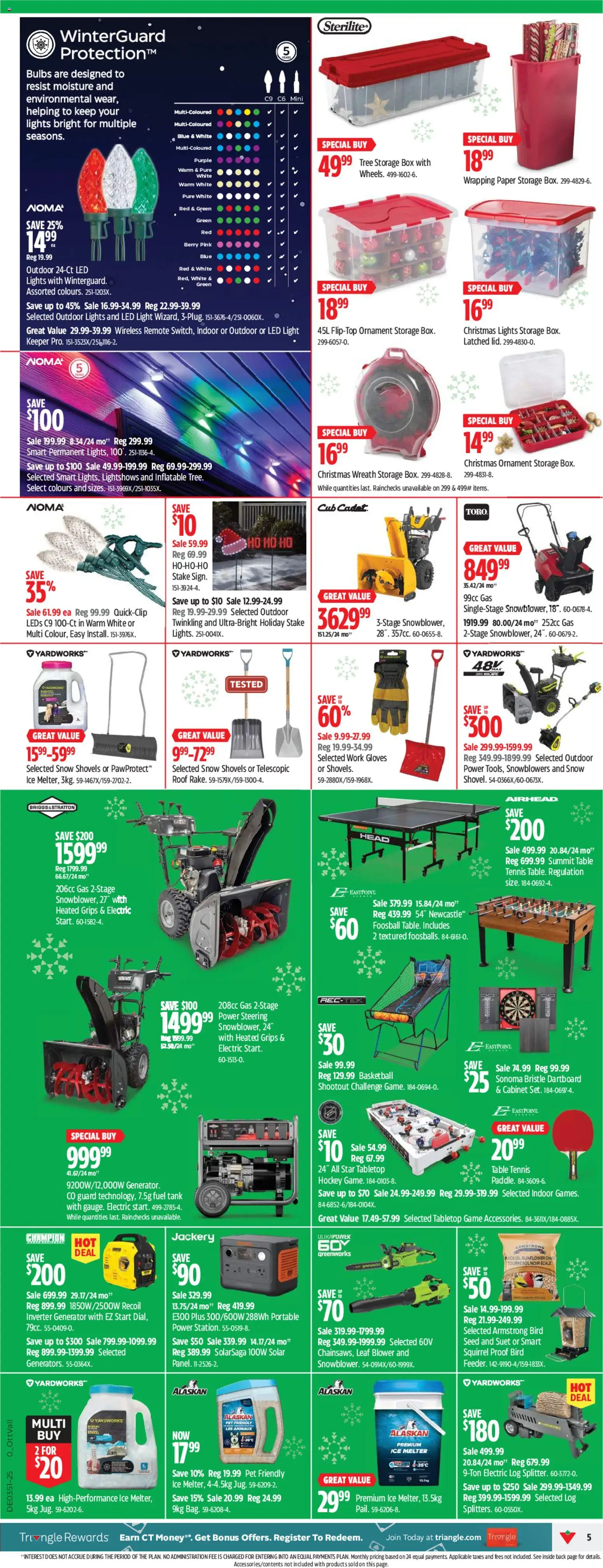 Canadian Tire flyer valid from 11.12.2025 | Page: 7 | Products: Gloves, Bag, Table, Box