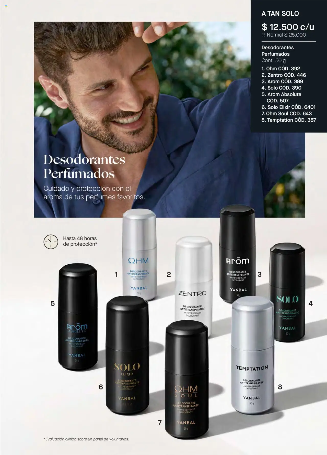 Yanbal revista - valida desde el 11.10.2025 | Página: 123 | Productos: Sobre, Desodorante, Antitranspirante