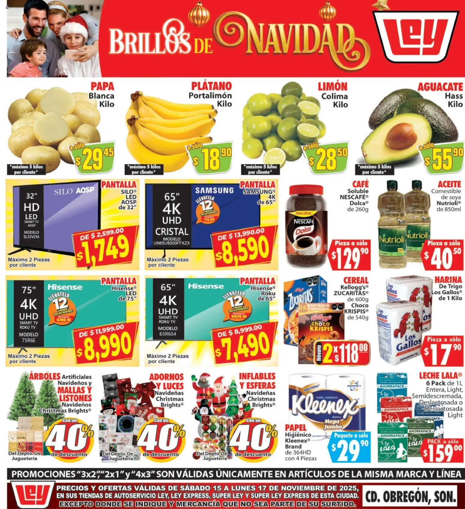 Nuevas ofertas de Casa Ley válidas en toda la República Mexicana desde el 15.11.2025. ¡Encuentra las mejores ofertas en Casa Ley folleto Autoservicio! | Página: 1 | Productos: Plátano, Limón, Leche, Aceite
