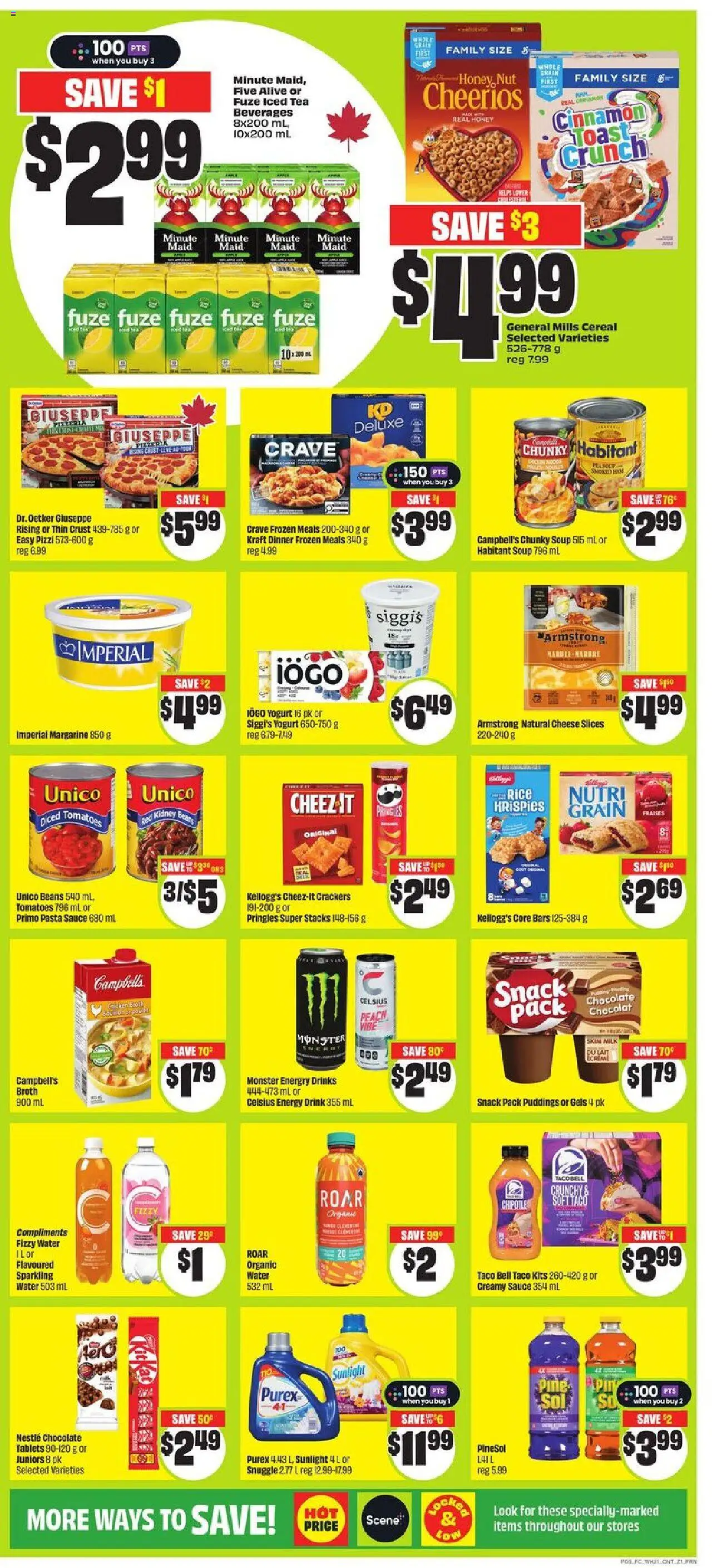 FreshCo flyer valid from 18.09.2025 | Page: 4 | Products: Pasta, Cheese, Yogurt, Chocolate