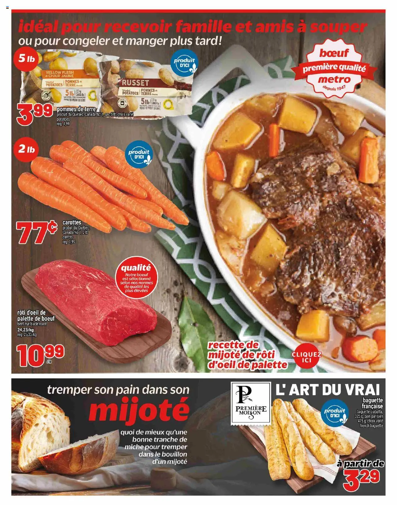 Metro flyer valid from 09.10.2025 | Page: 4 | Products: Beef, Potatoes, Chair