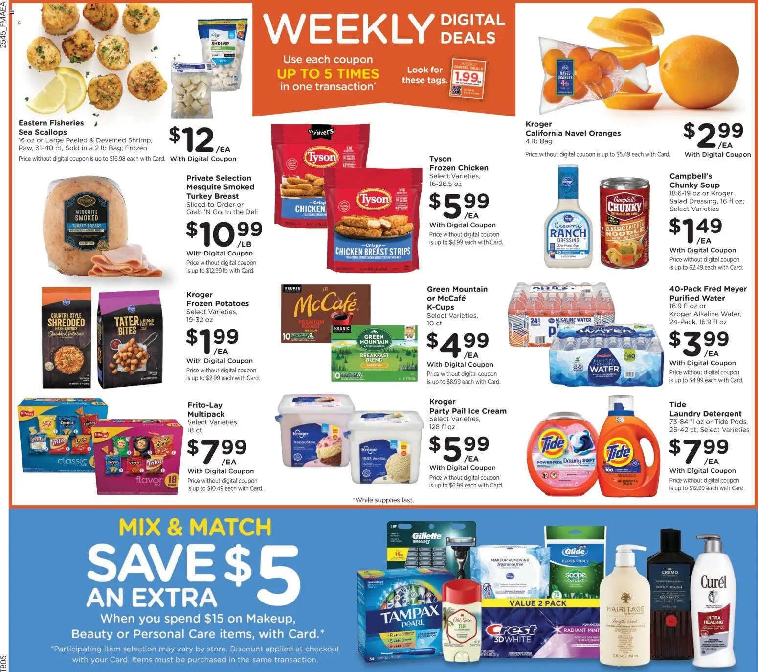 Fred Meyer Weekly Ad - valid from 10.12.2025 | Page: 3 | Products: Fragrance, Oranges, Salad, Water