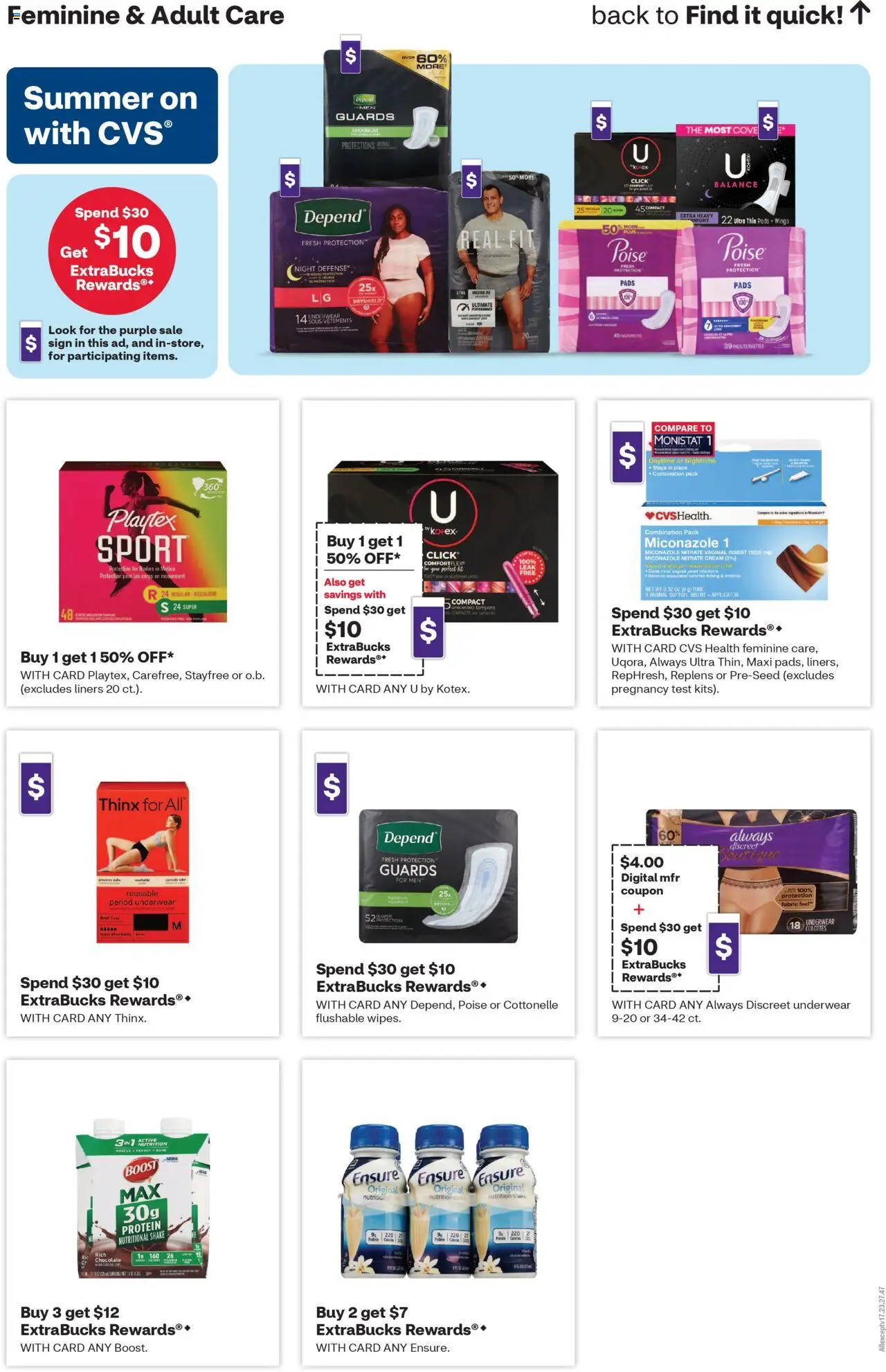 CVS Pharmacy - Weekly Ad - ME - valid from 15.06.2025 | Page: 7 | Products: Chocolate, Pads, Tampons, Cream