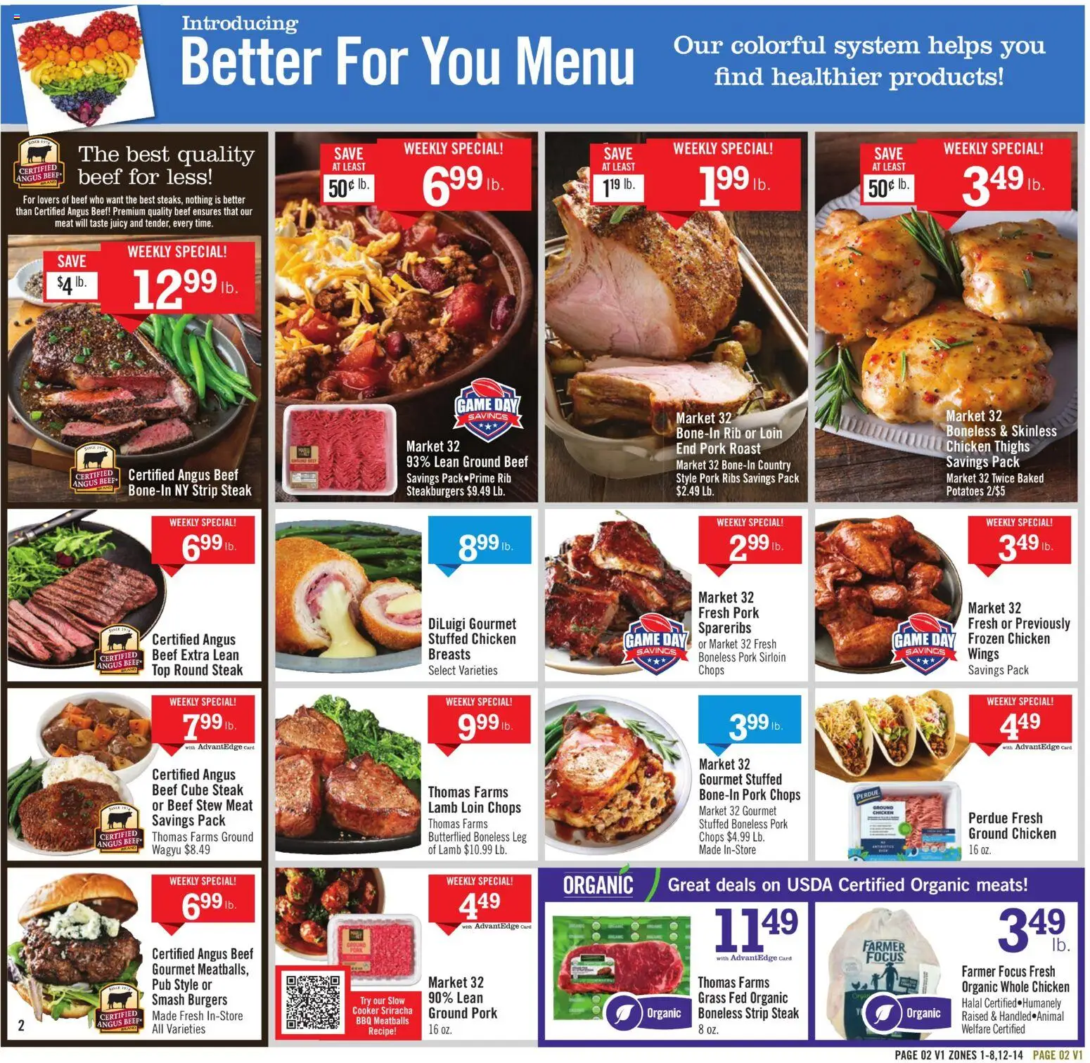 Price Chopper Weekly Ad - valid from 18.01.2026 | Page: 2 | Products: Cooker, Pork, Beef, Game