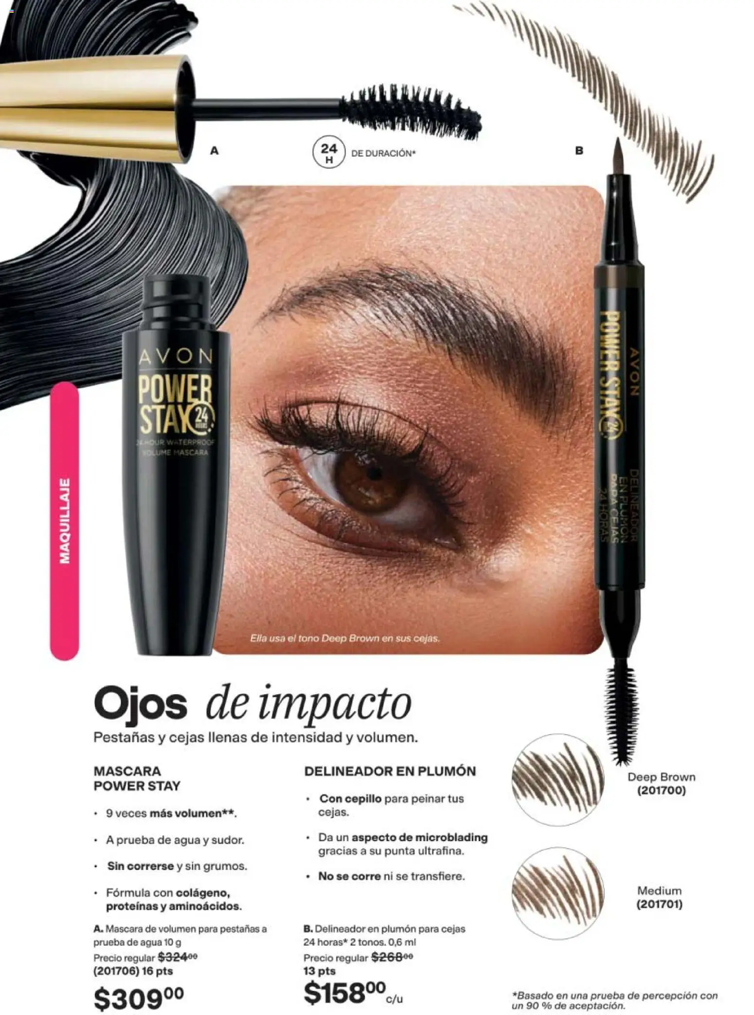 Nuevas ofertas de AVON válidas en toda la República Mexicana desde el 24.04.2026. ¡Encuentra las mejores ofertas en AVON campaña 7 2026! | Página: 26 | Productos: Cepillo, Agua, Maquillaje, Delineador