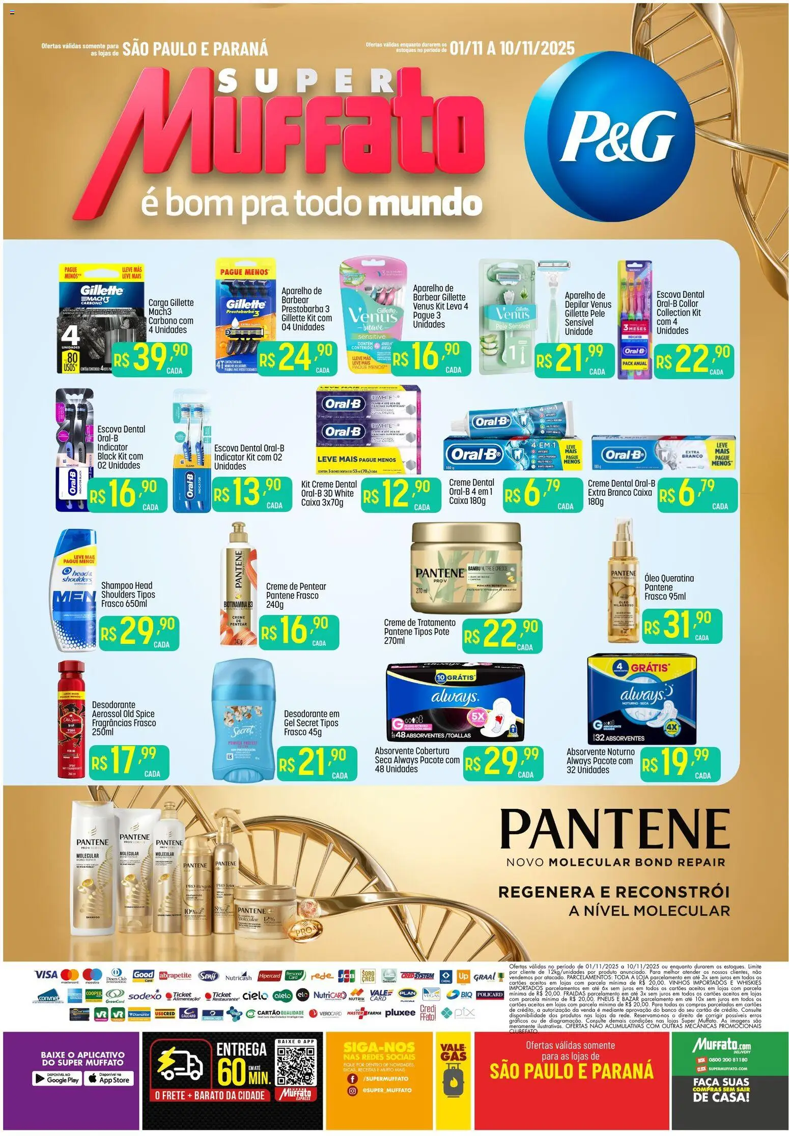 Super Muffato Folheto - válido de 01.11.2025 | Página: 1 | Produtos: Caixa, Faca, Óleo, Fraldas