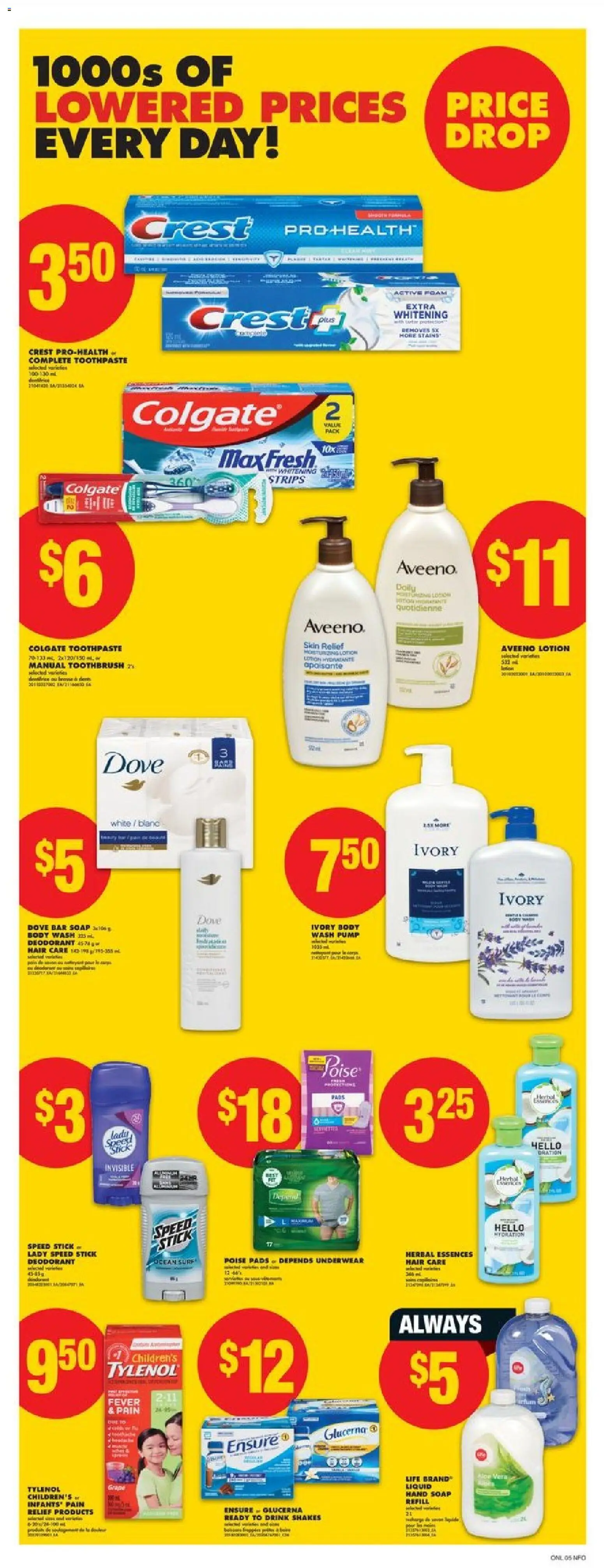 No Frills flyer valid from 19.02.2026 | Page: 13 | Products: Soap, Body wash, Deodorant, Toothpaste