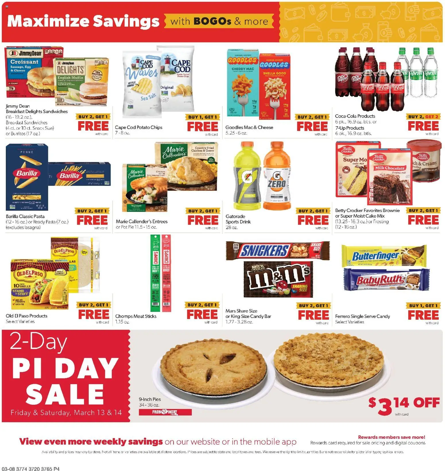 Family Fare Weekly Ad - valid from 08.03.2026 | Page: 4 | Products: Chocolate, Beef, Salt, Muffin