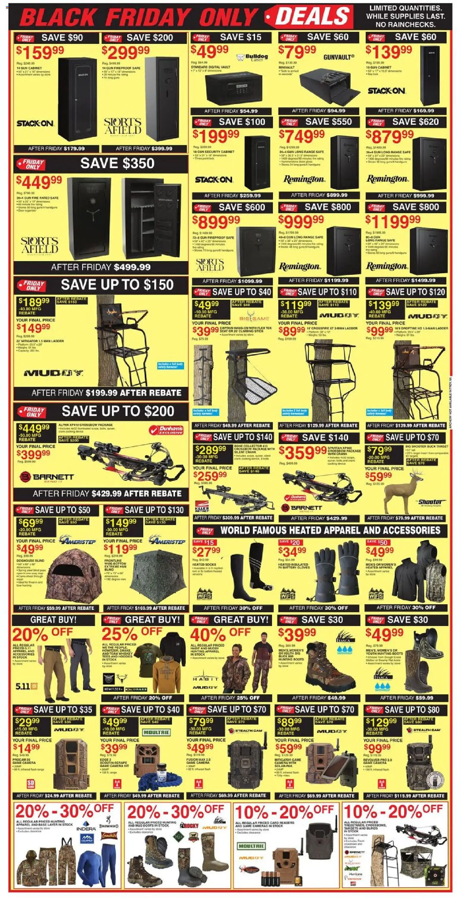 Dunham's Sports Black Friday Sale - valid from 28.11.2025 | Page: 9 | Products: Ladder, Camera, Archery, Gun