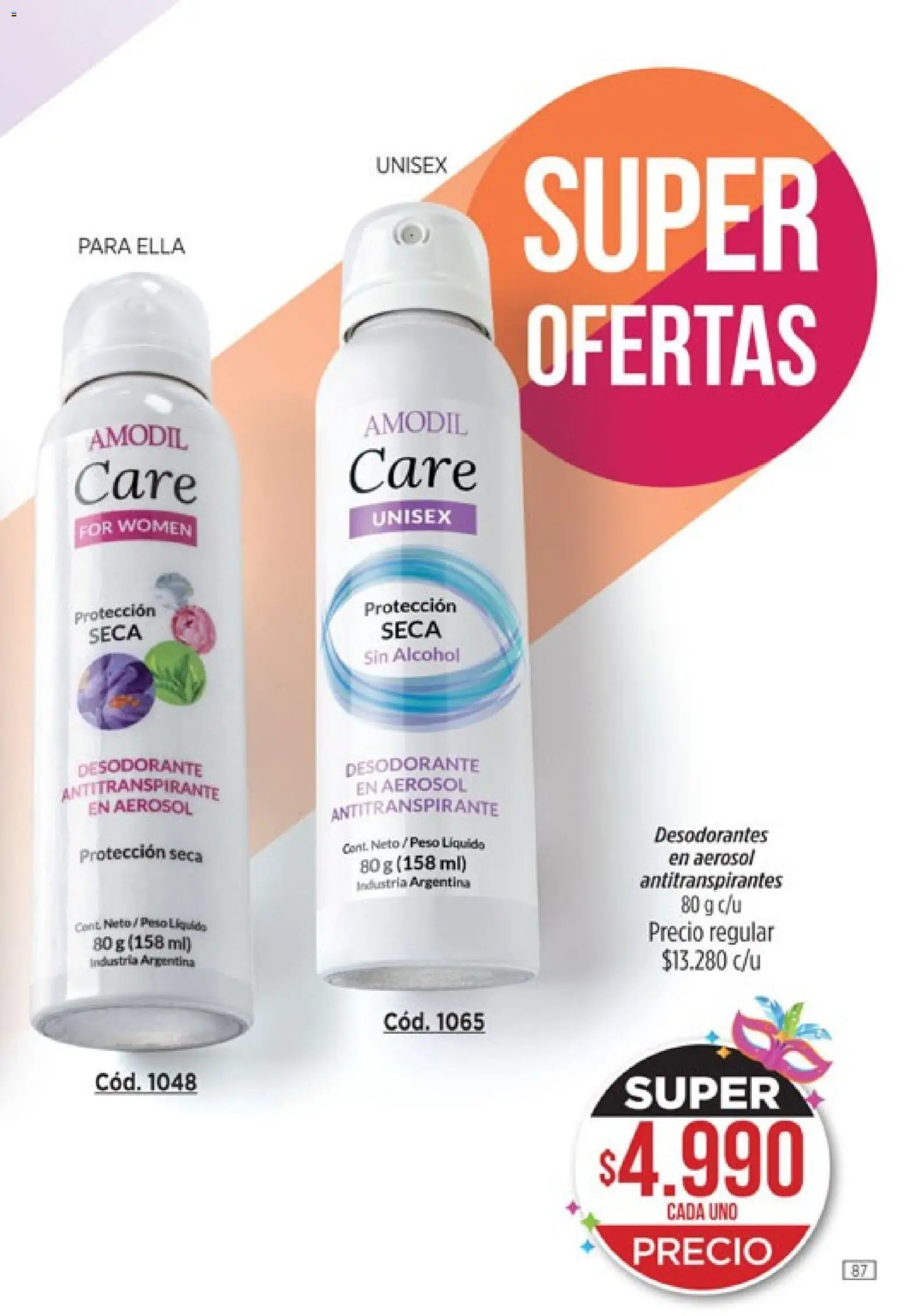 Catálogo Amodil Campaña 3 │ válido desde el 01.03.2026 | Página: 87 | Productos: Peso, Desodorante, Antitranspirante