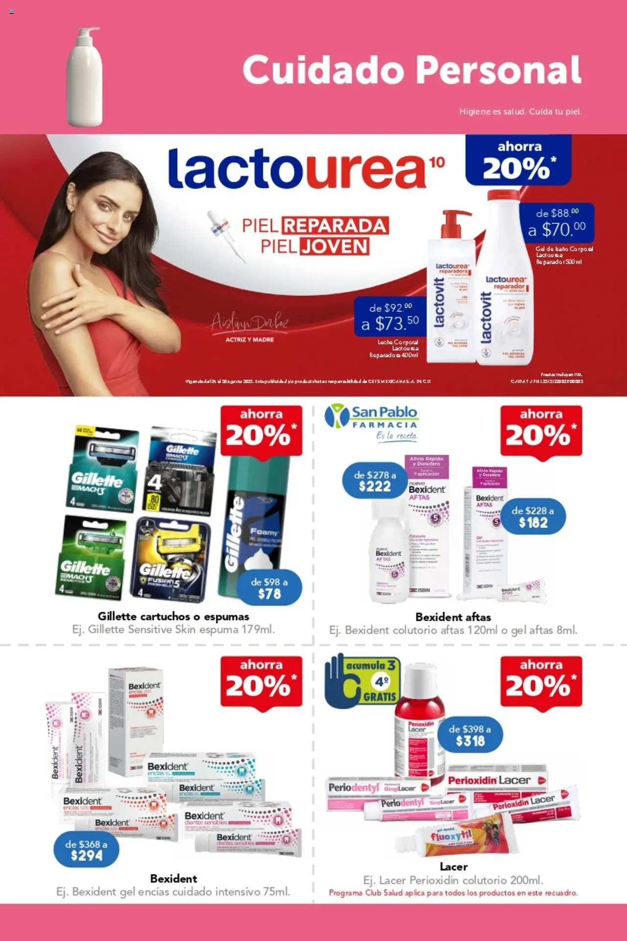 Nuevas ofertas de Farmacia San Pablo válidas en toda la República Mexicana desde el 24.08.2025. ¡Encuentra las mejores ofertas en Farmacia San Pablo catálogo! | Página: 9 | Productos: Leche, Espuma, Baño