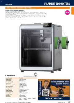 Preview of Jaycar Engineering & Scientific Catalogue 2025/2026  - valid from 09.07.2025 | Page: 23 | Products: Watch, Printer, Usb, Bed