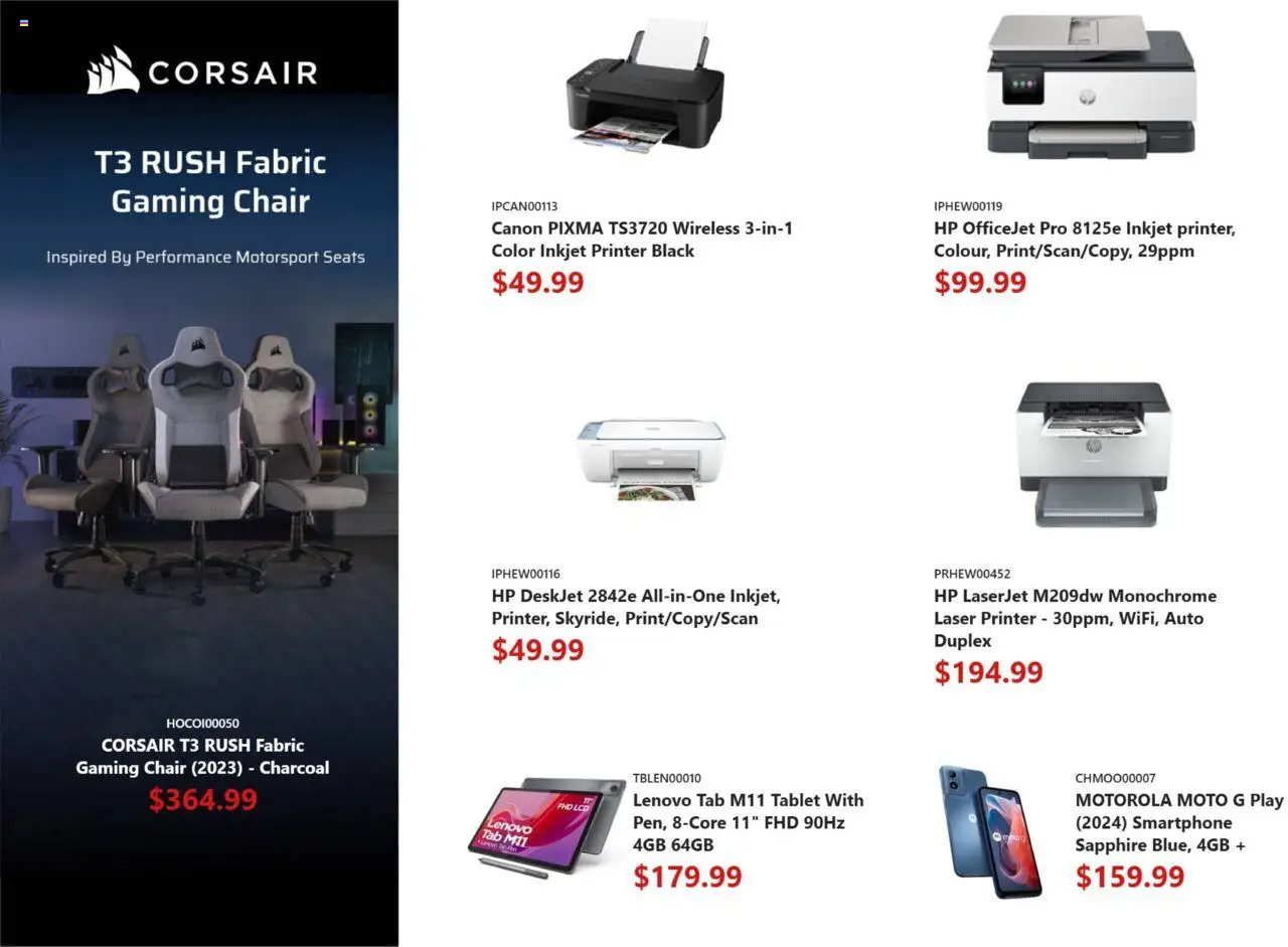 Canada Computers flyer valid from 19.09.2025 | Page: 21 | Products: Smartphone, Tablet, Printer, Chair