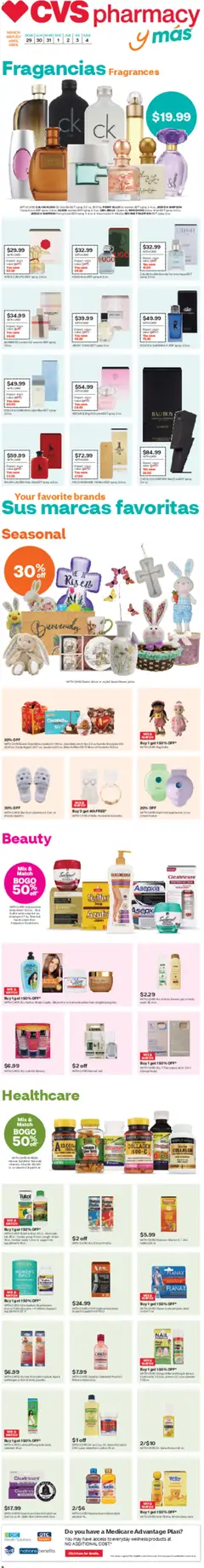 Preview of CVS Pharmacy weekly ads valid from 29.03.2026
