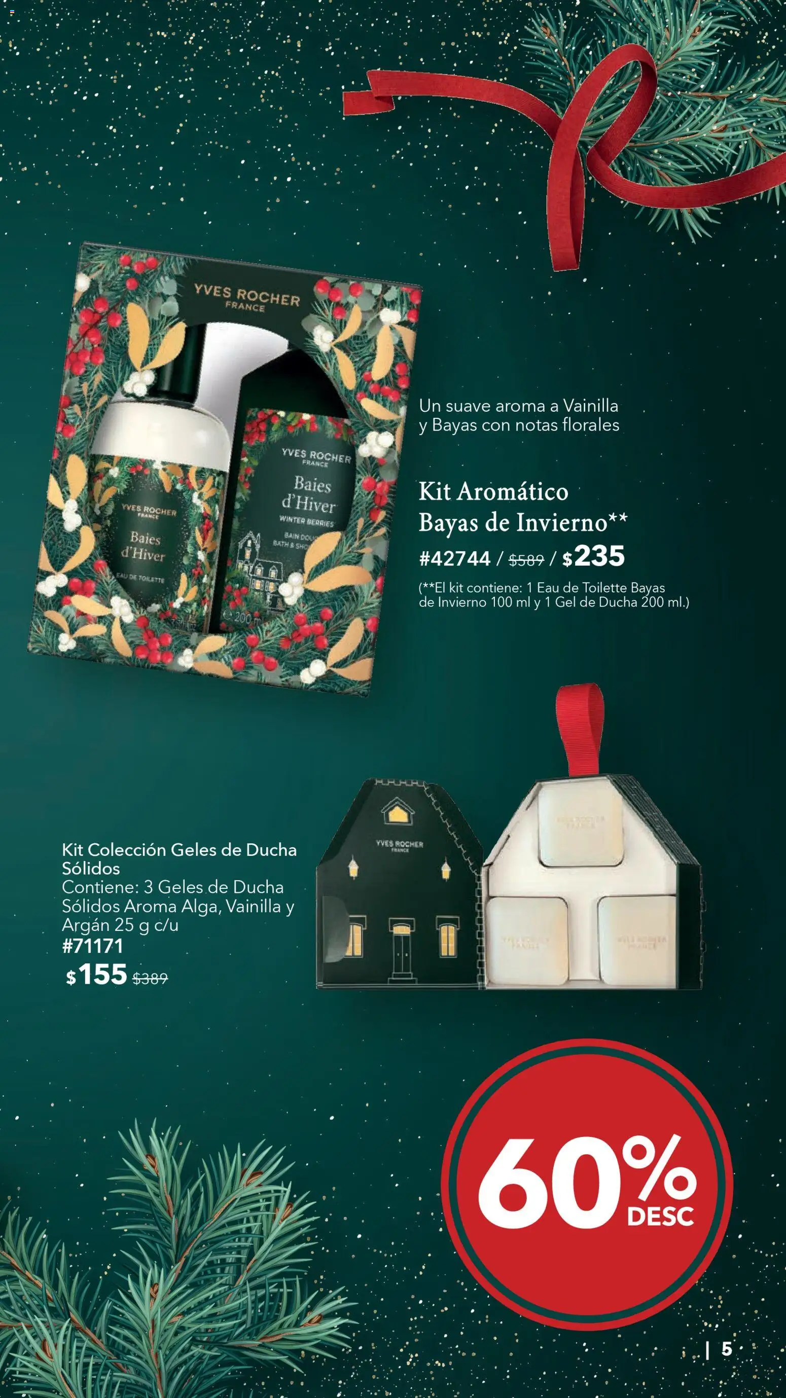 Nuevas ofertas de Yves Rocher válidas en toda la República Mexicana desde el 30.12.2025. ¡Encuentra las mejores ofertas en Yves Rocher catálogo La Magia de los Regalos Continúa! | Página: 5 | Productos: Eau de toilette, Gel de ducha