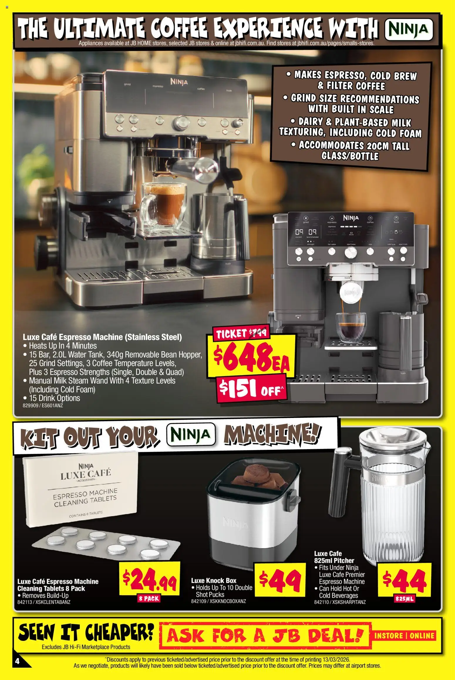 JB Hi-Fi catalogue - valid from 26.03.2026 | Page: 4 | Products: Milk, Water, Accessories, Scale
