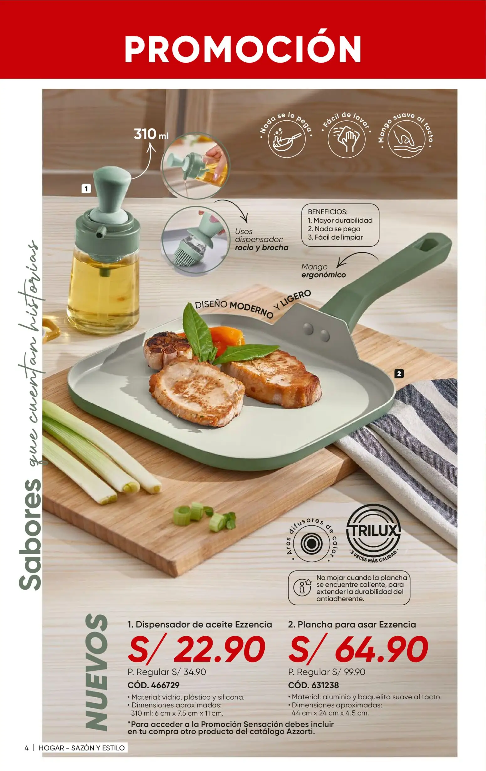 Catálogo Azzorti válido desde 09.03.2026 | Página: 6 | Productos: Brocha, Aceite