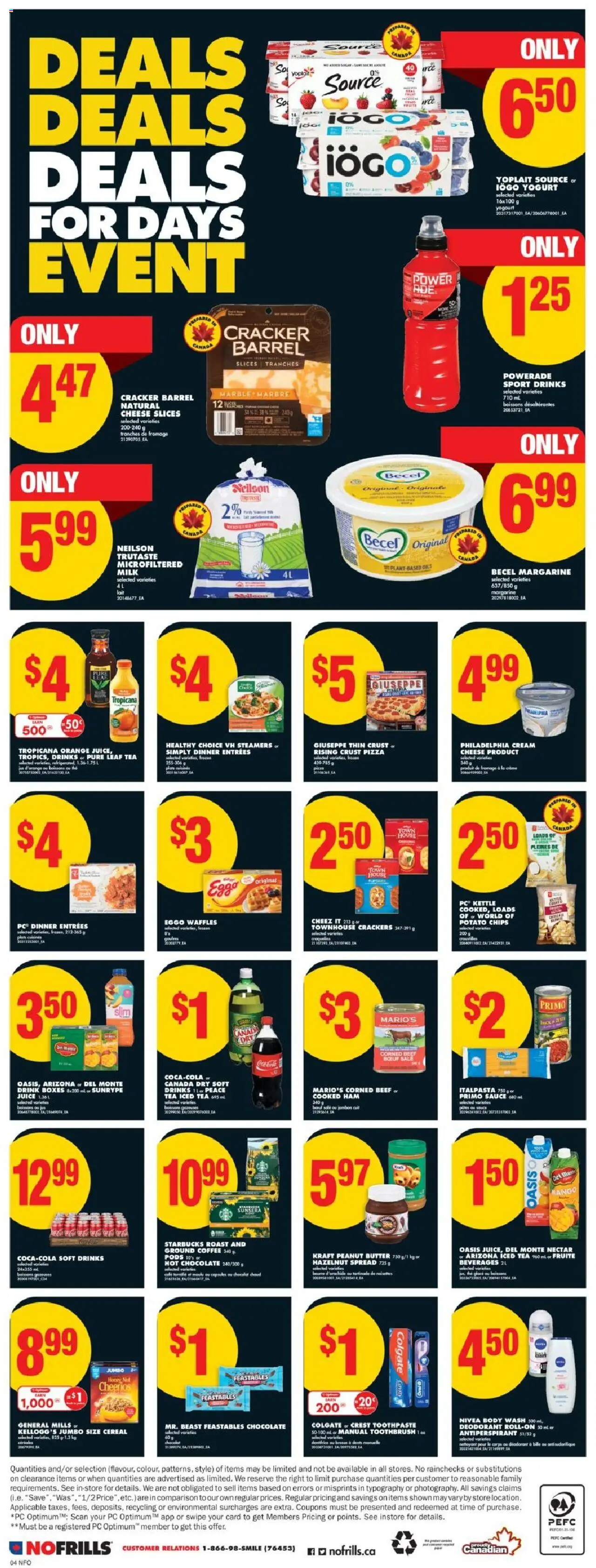 No Frills flyer valid from 16.10.2025 | Page: 4 | Products: Beef, Cream, PC, Deodorant