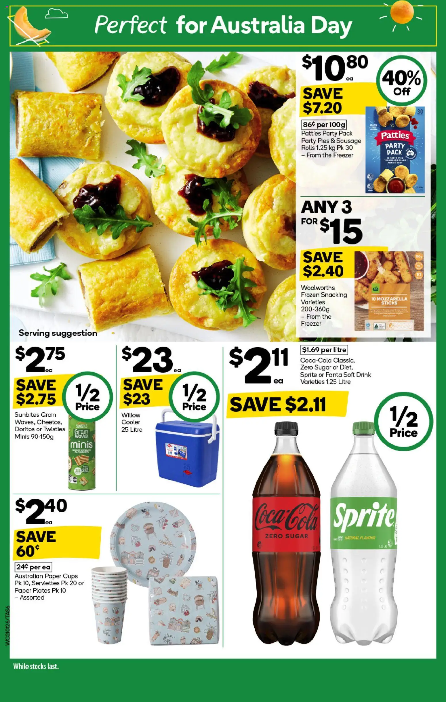 Woolworths catalogue - valid from 21.01.2026 | Page: 6 | Products: Cups, Sugar, Sausage, Freezer