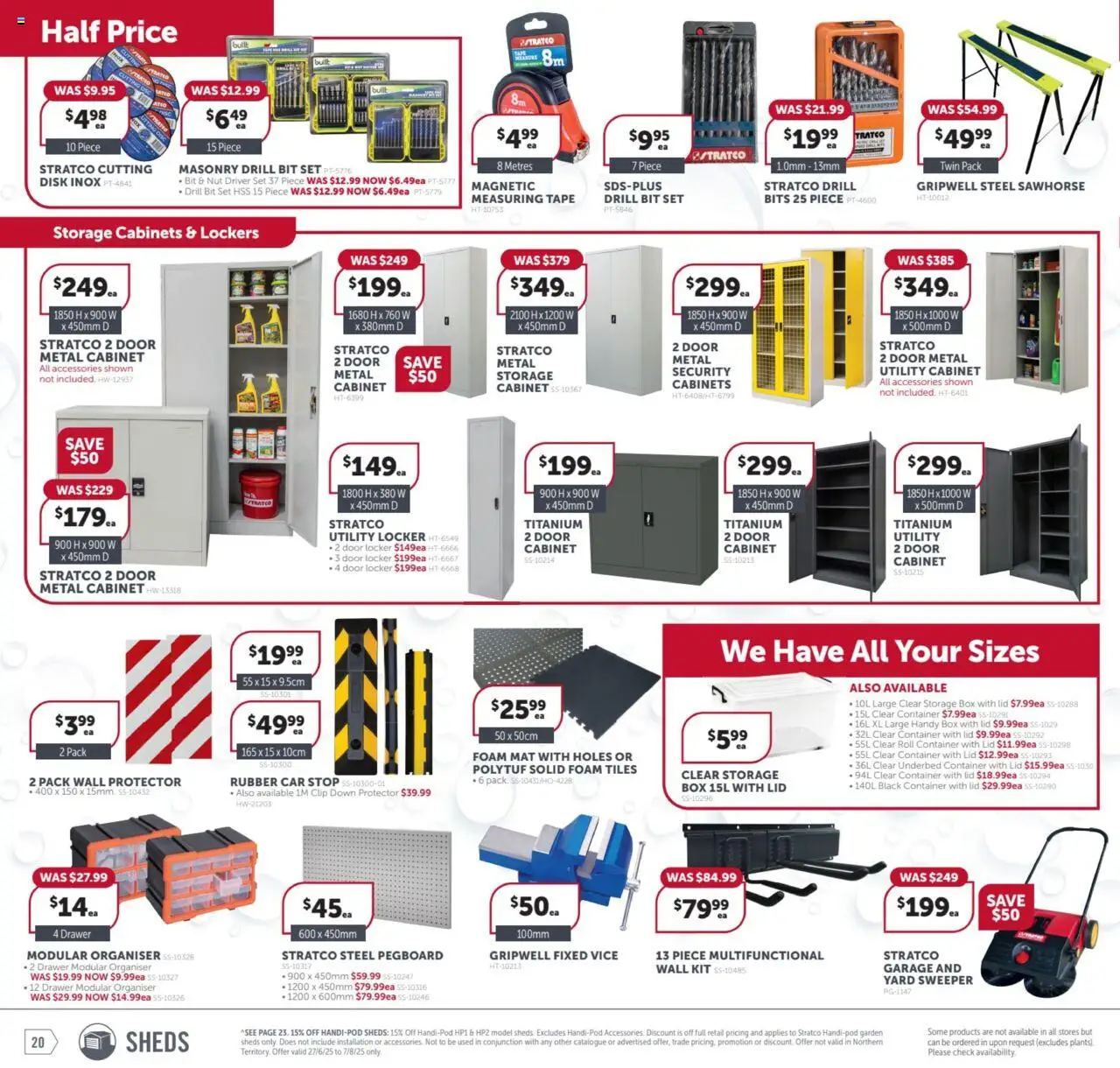 Stratco catalogue - valid from 27.06.2025 | Page: 20 | Products: Cabinet, Measuring tape, Accessories, Clip