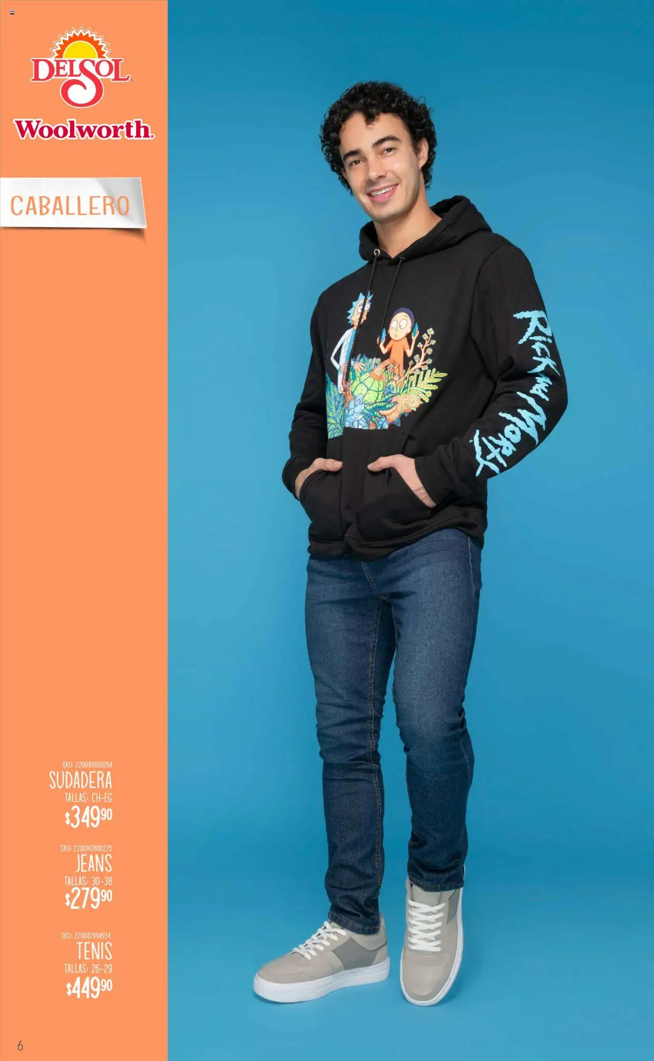 Nuevas ofertas de Del Sol y Woolworth válidas en toda la República Mexicana desde el 04.09.2025. ¡Encuentra las mejores ofertas en Del Sol y Woolworth - Catálogo Luce el Otoño! | Página: 6 | Productos: Tenis, Sudadera