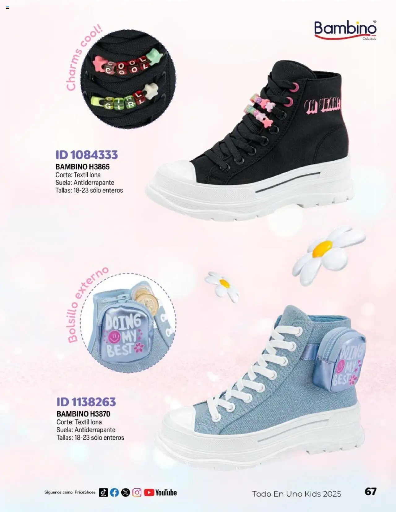 Nuevas ofertas de Price Shoes válidas en toda la República Mexicana desde el 23.04.2025. ¡Encuentra las mejores ofertas en Price Shoes catálogo Kids! | Página: 67 | Productos: Col, Lona