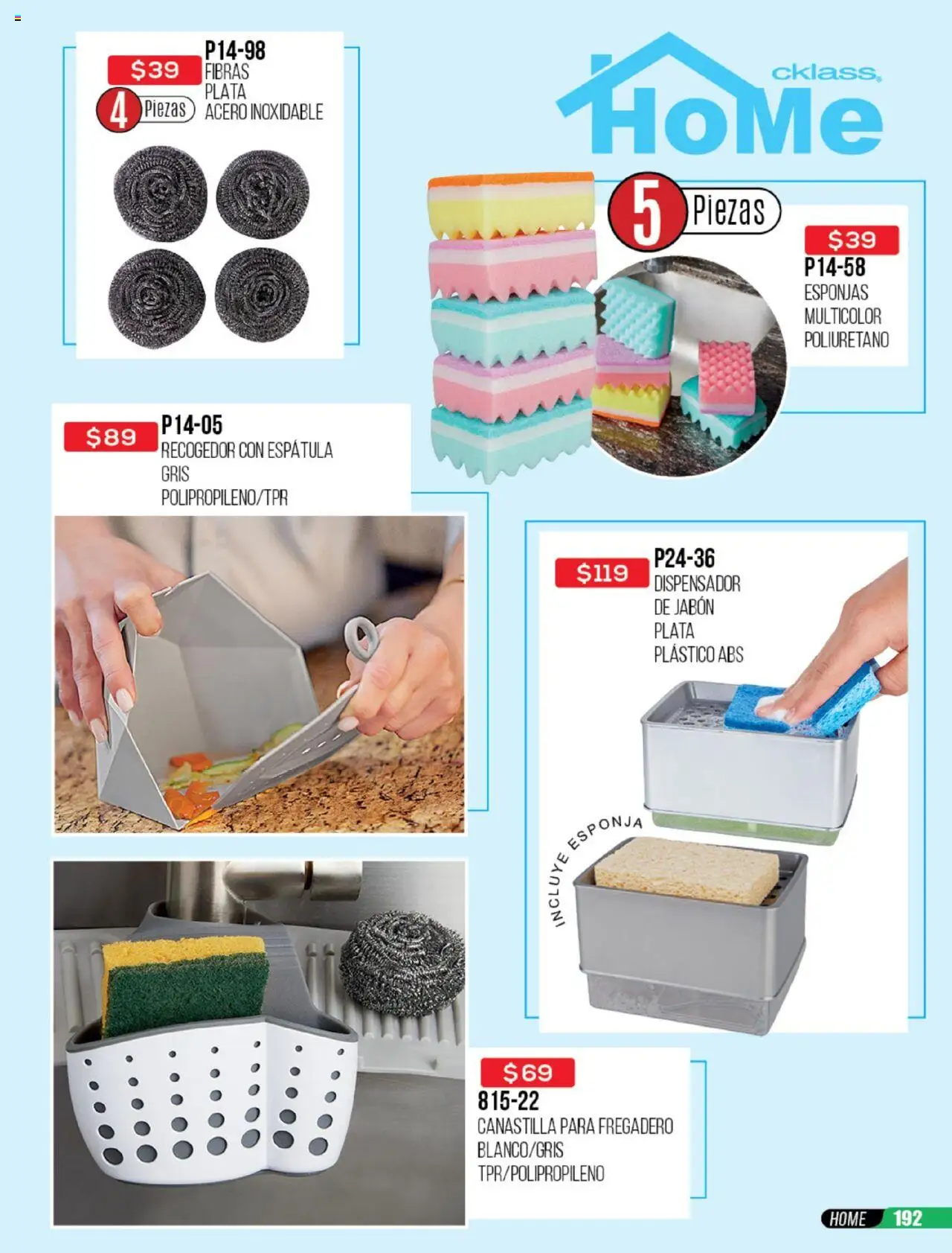 Nuevas ofertas de Cklass válidas en toda la República Mexicana desde el 30.05.2025. ¡Encuentra las mejores ofertas en Cklass catálogo Rebajas Ropa! | Página: 193 | Productos: Espátula, Esponja, Jabón