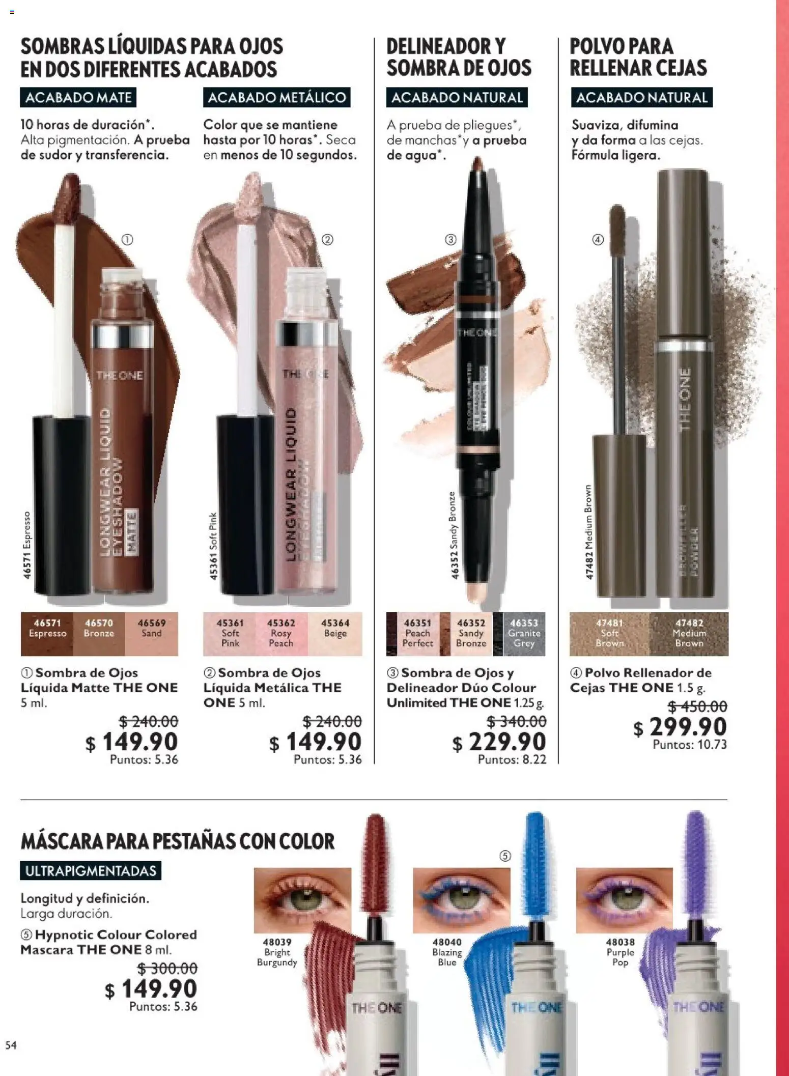 Nuevas ofertas de Oriflame válidas en toda la República Mexicana desde el 18.04.2026. ¡Encuentra las mejores ofertas en Oriflame campaña 6 2026! | Página: 54 | Productos: Máscara, Sombra, Mate, Polvo