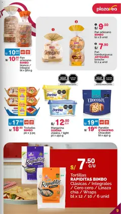 Catálogo Plaza Vea válido desde 16.07.2025 | Página: 9 | Productos: Pan