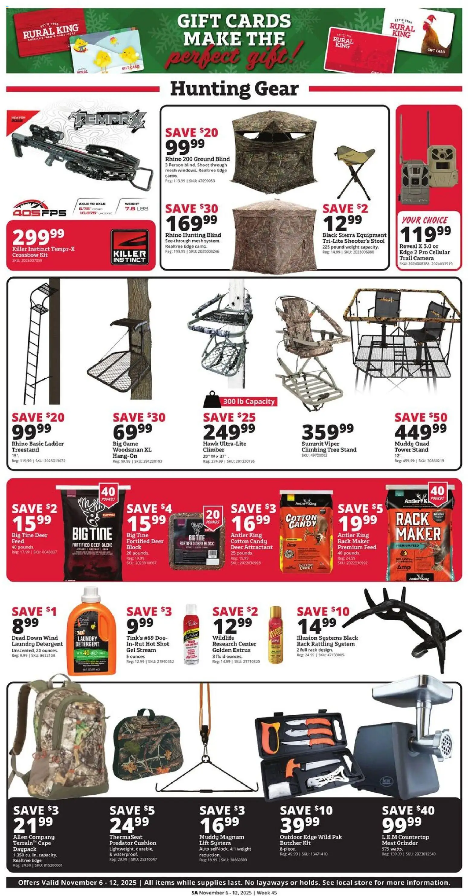 Rural King Black Friday - valid from 06.11.2025 | Page: 5 | Products: Ladder, Trim, Game, Grinder