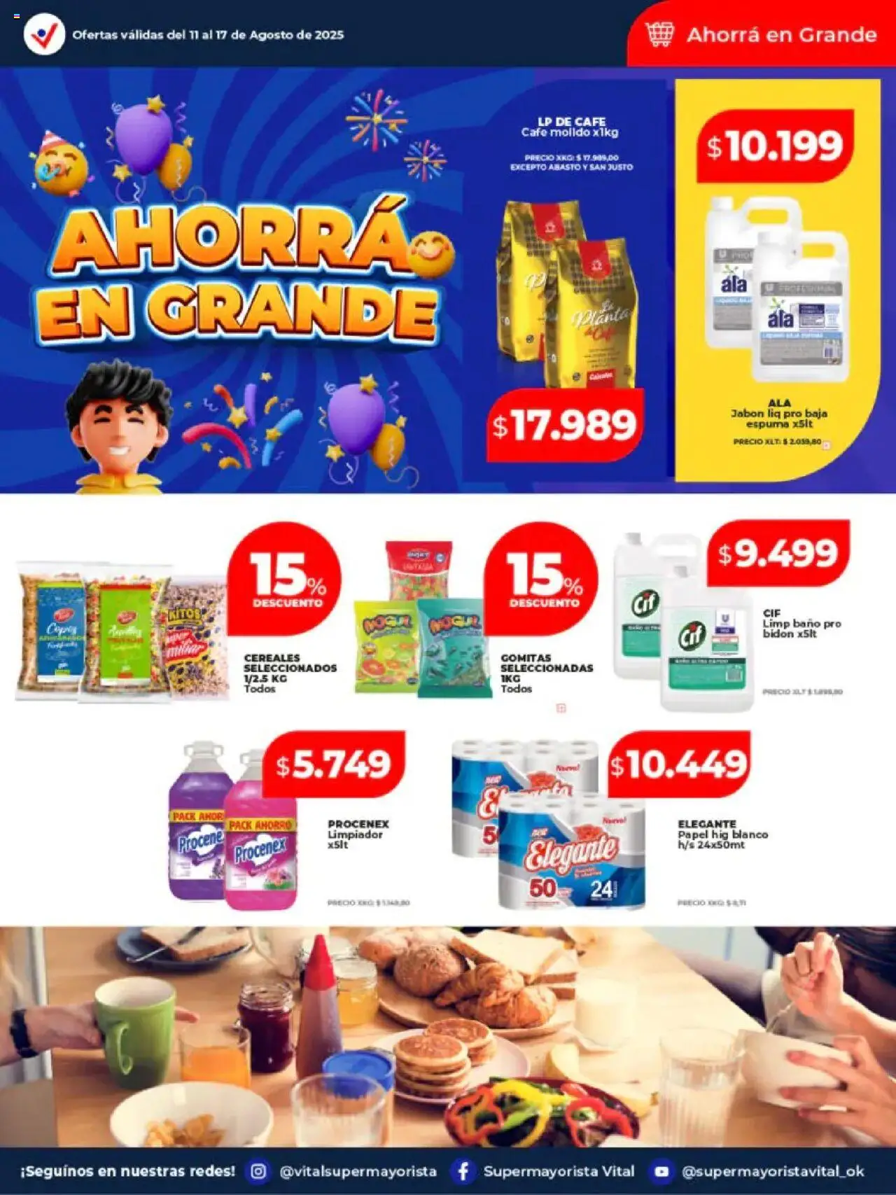 Vital ofertas - San Justo │ válido desde el 11.08.2025 | Página: 22 | Productos: Gomitas, Jabón, Café, Limpiador