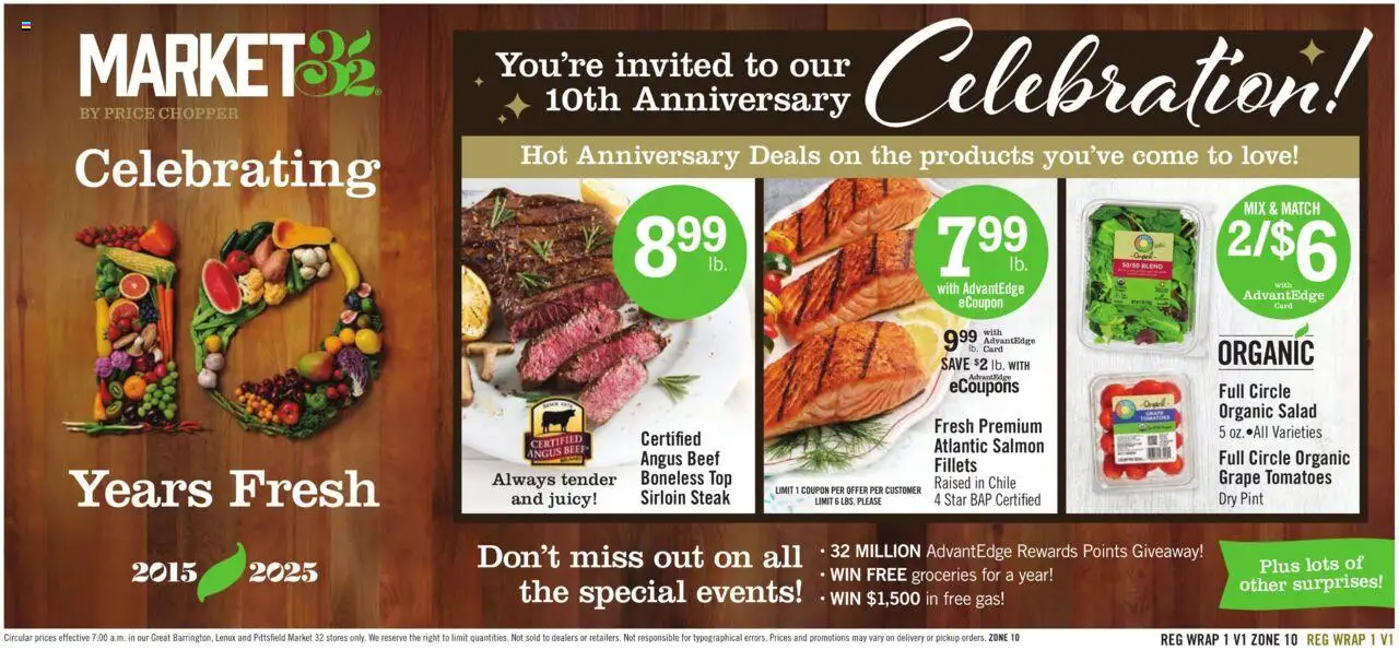 Price Chopper Weekly Ad - valid from 07.09.2025 | Page: 17 | Products: Tomatoes, Beef, Salad