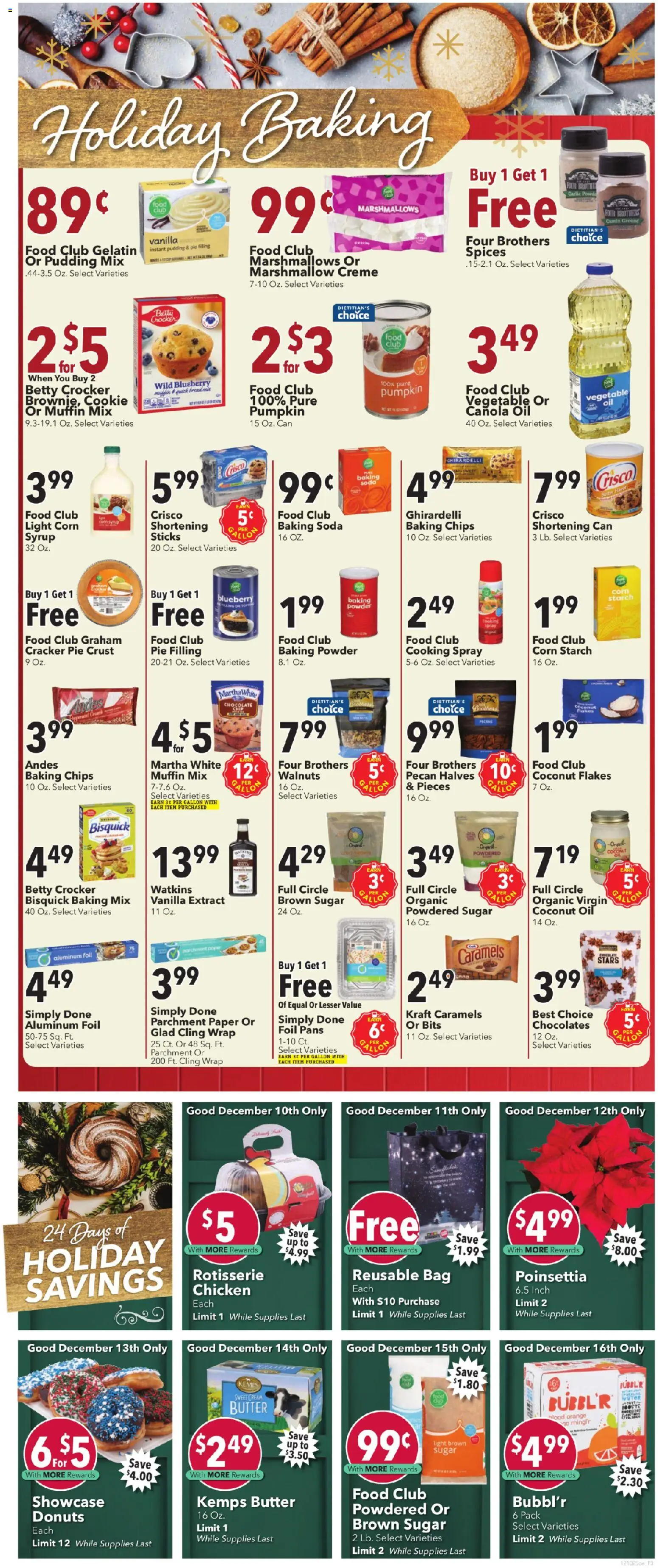 Cash Wise Weekly Ad - valid from 10.12.2025 | Page: 3 | Products: Chocolate, Spices, Sugar, Pumpkin